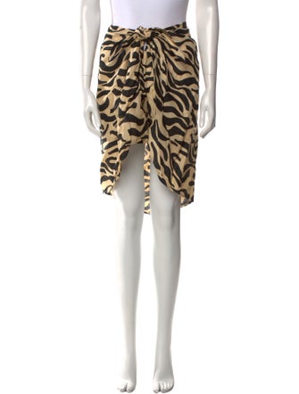 Faithfull The Brand Linen Knee-Length Skirt