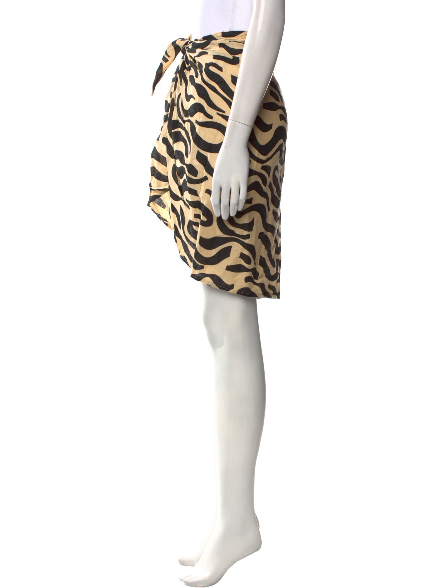 Faithfull The Brand Linen Knee-Length Skirt