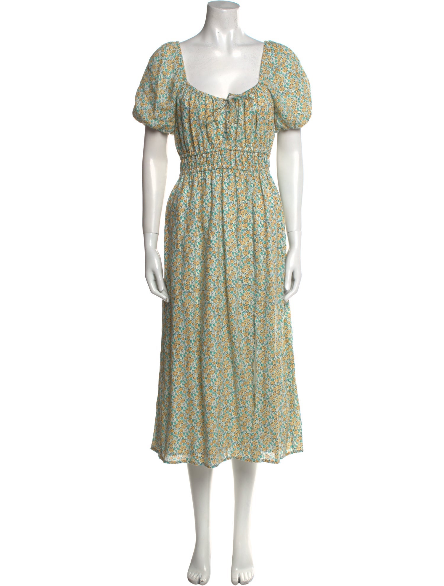 Faithfull The Brand Linen Midi Length Dress