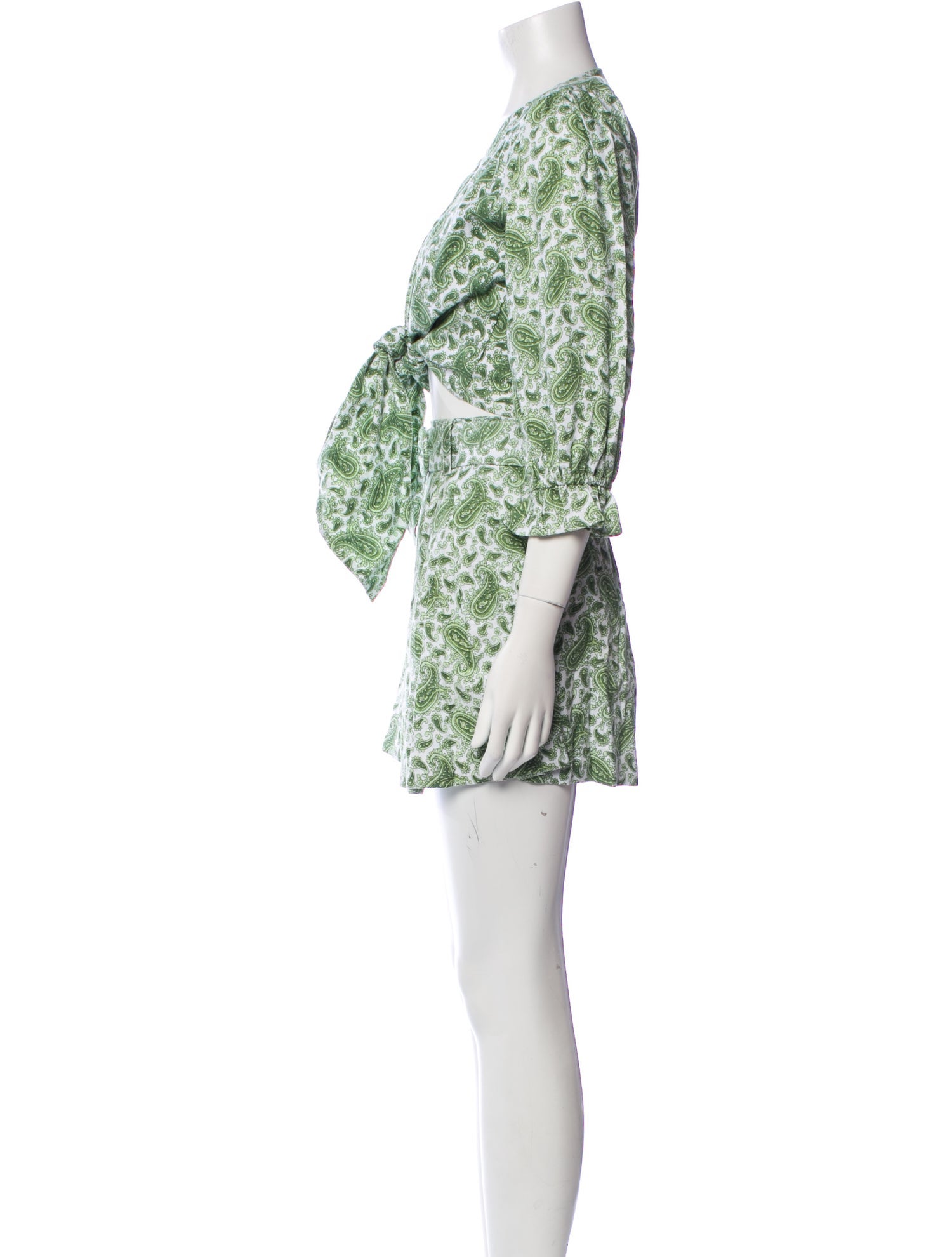 Faithfull The Brand Linen Paisley Print Skirt Set w/ Tags