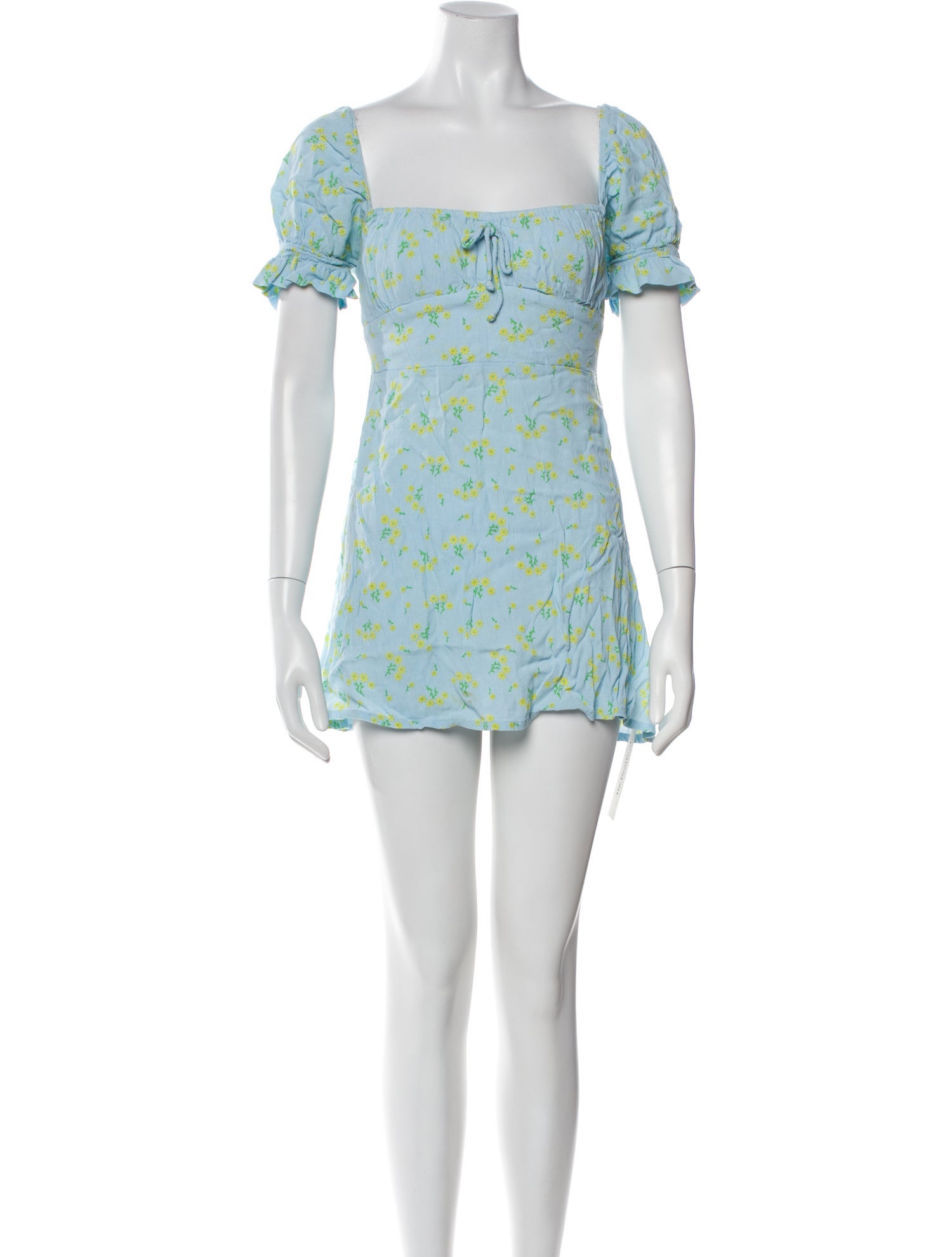 Faithfull The Brand Floral Print Mini Dress