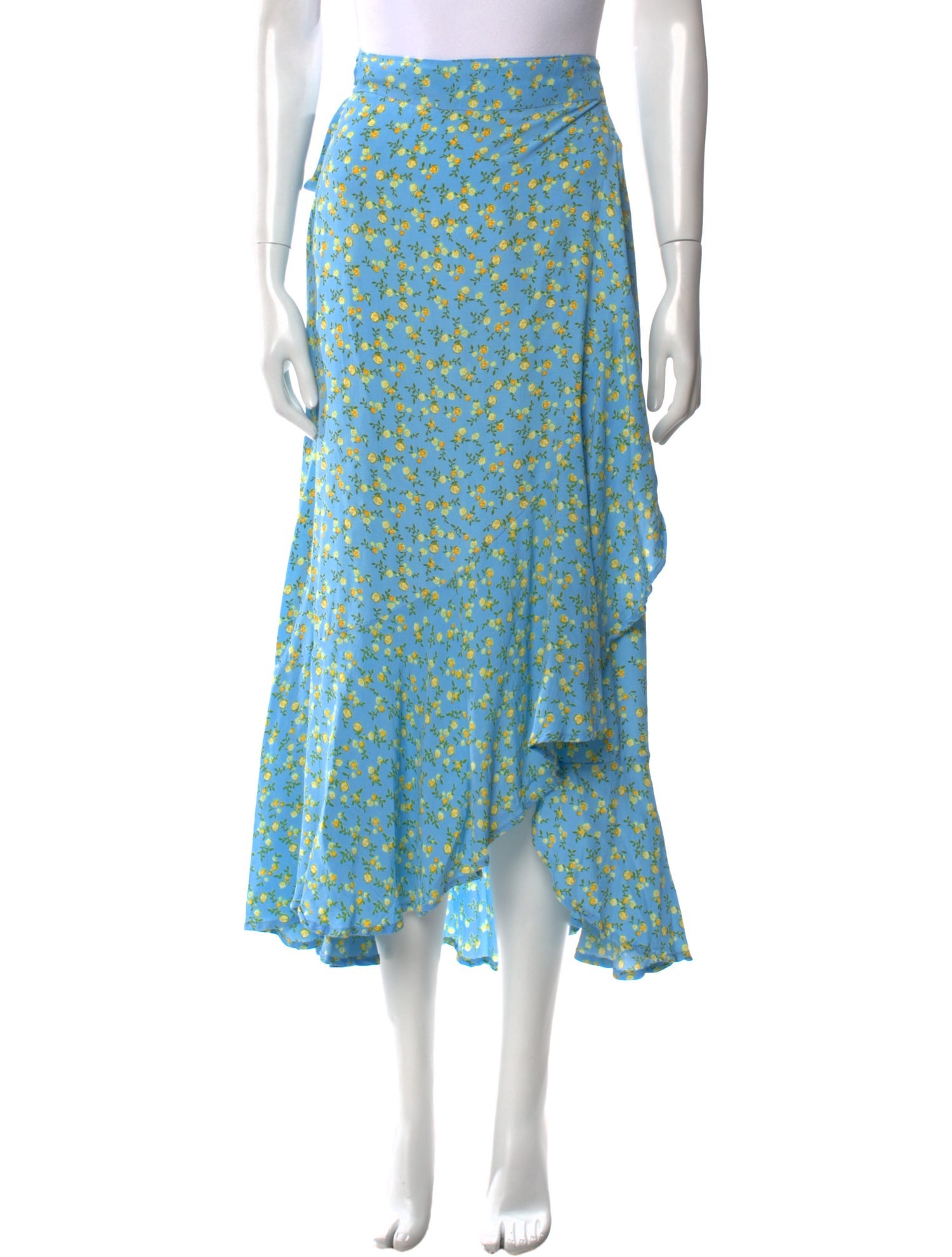 Faithfull The Brand Floral Print Midi Length Skirt