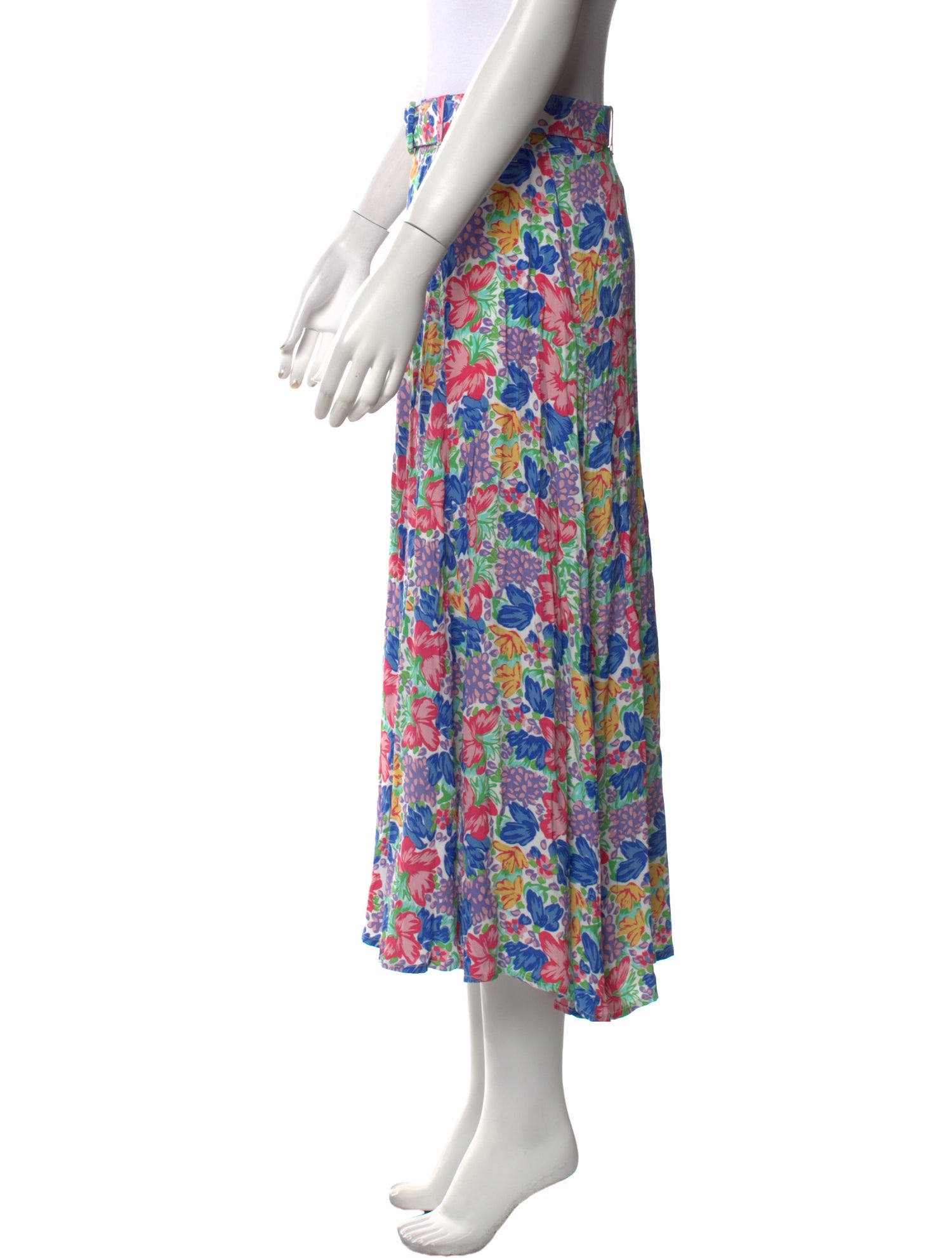 Faithfull The Brand Floral Print Midi Length Skirt