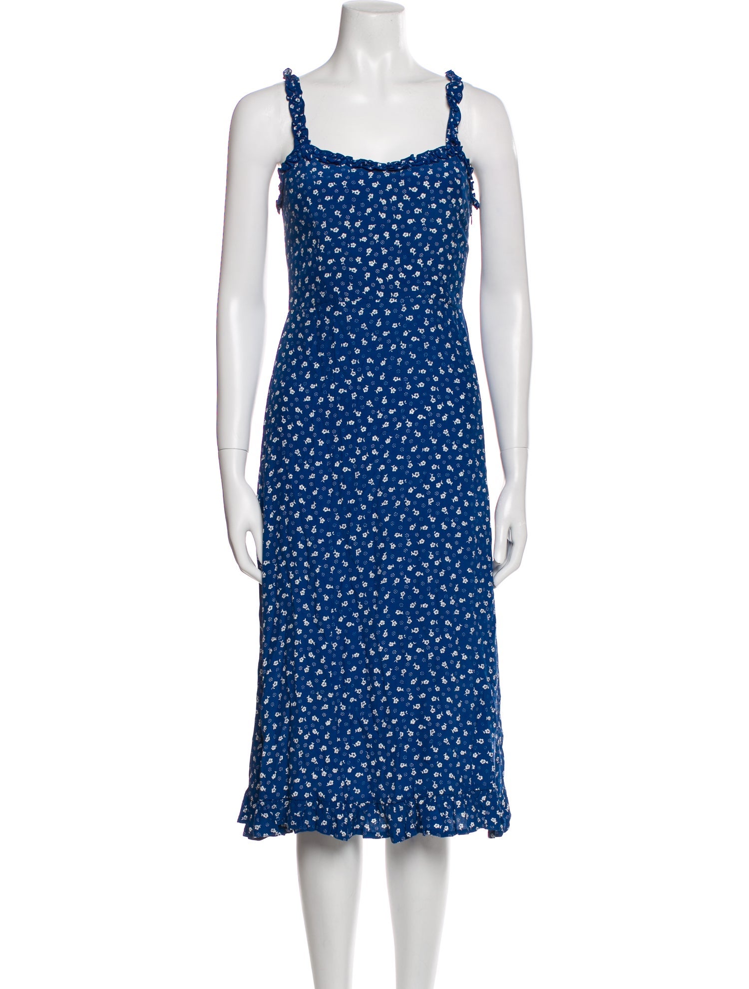 Faithfull The Brand Floral Print Midi Length Dress