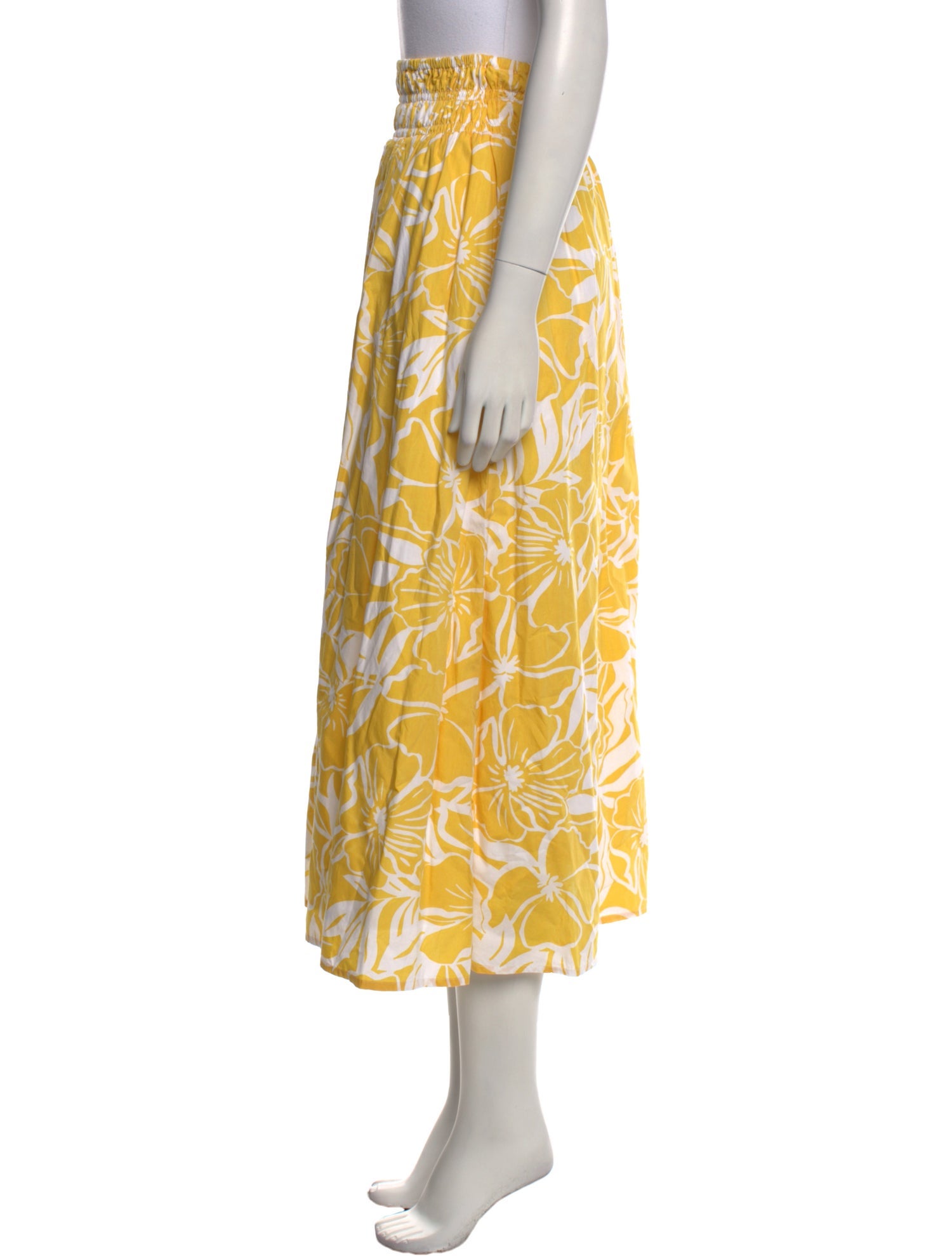 Faithfull The Brand Floral Print Midi Length Skirt