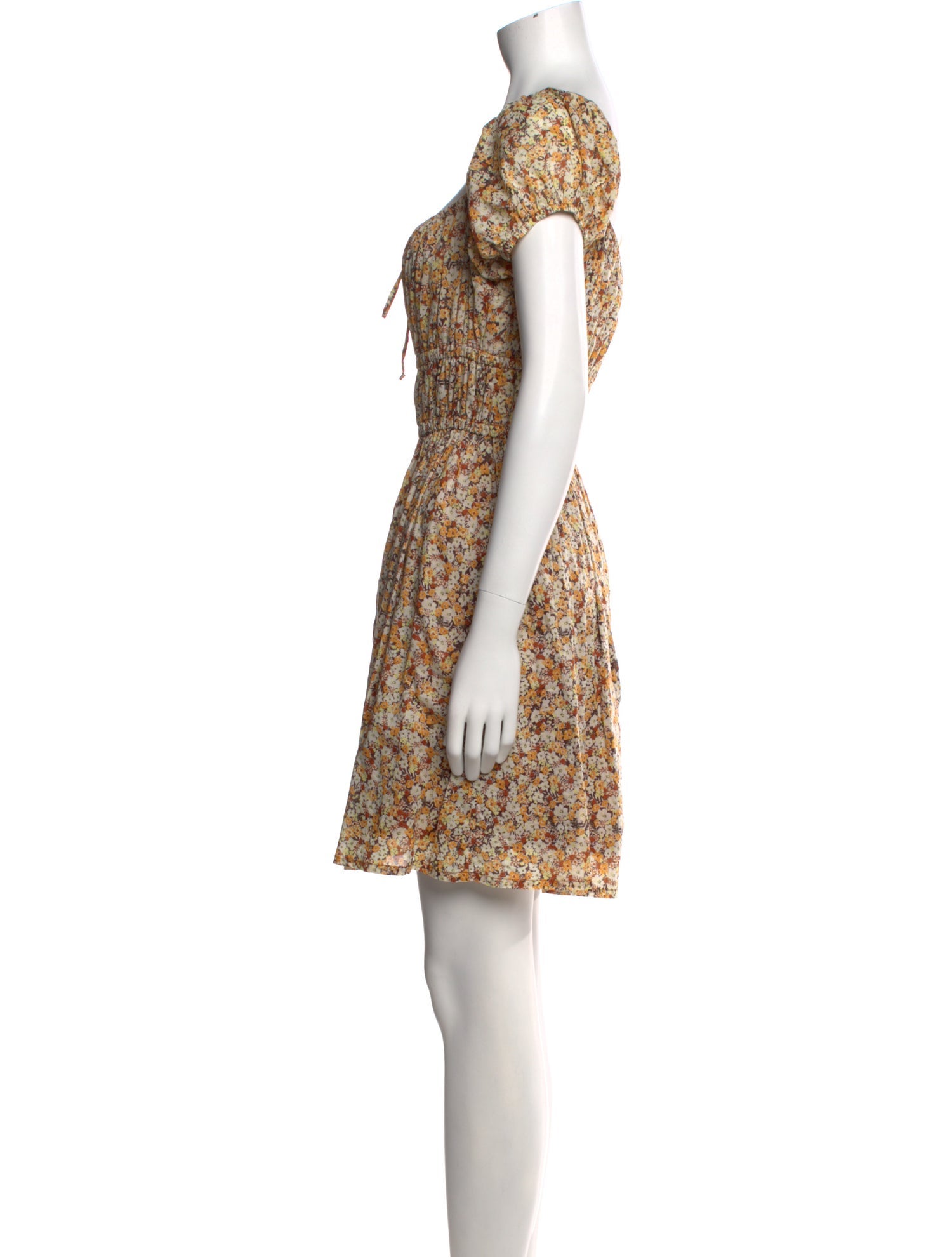 Faithfull The Brand Floral Print Mini Dress