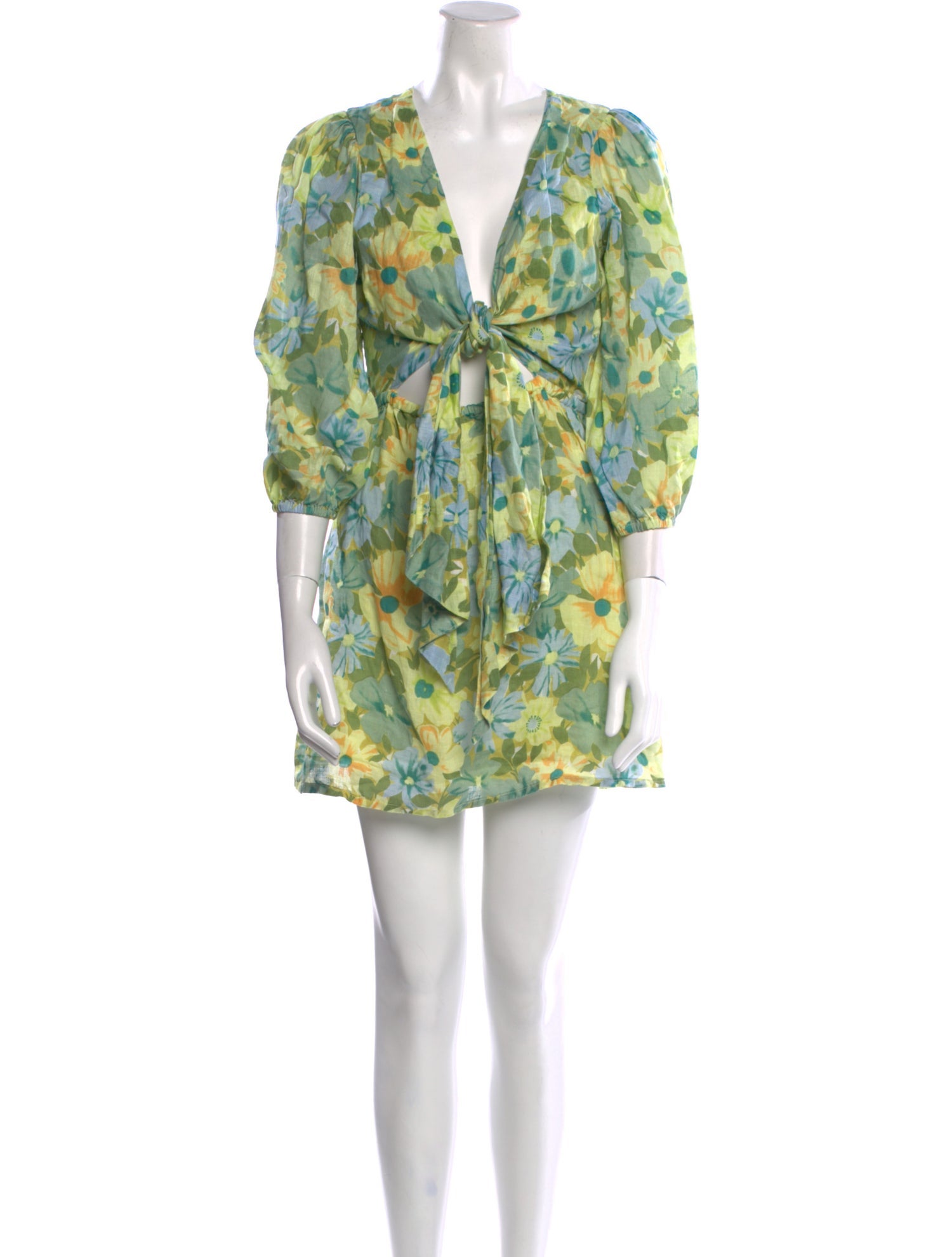 Faithfull The Brand Linen Mini Dress