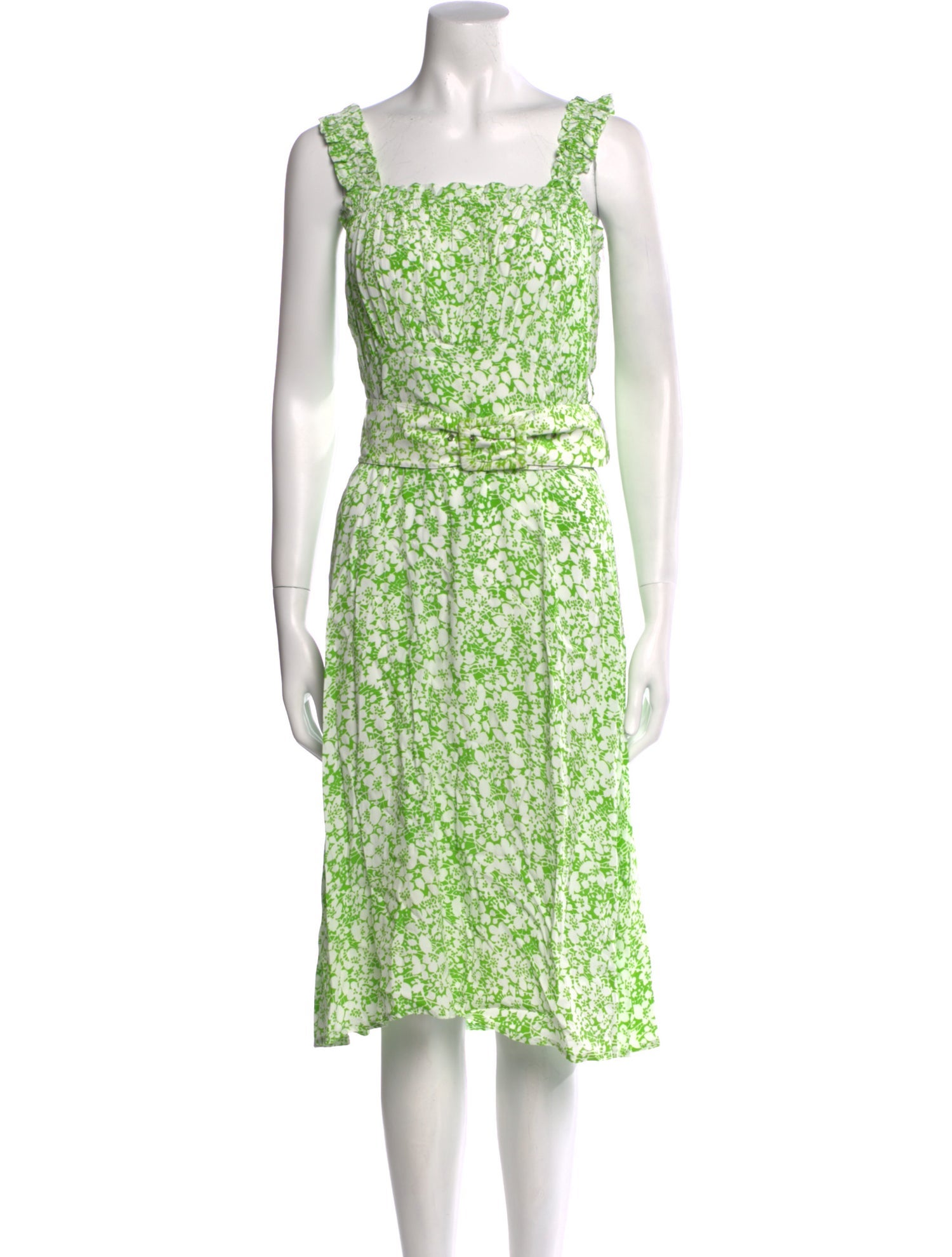 Faithfull The Brand Floral Print Midi Length Dress