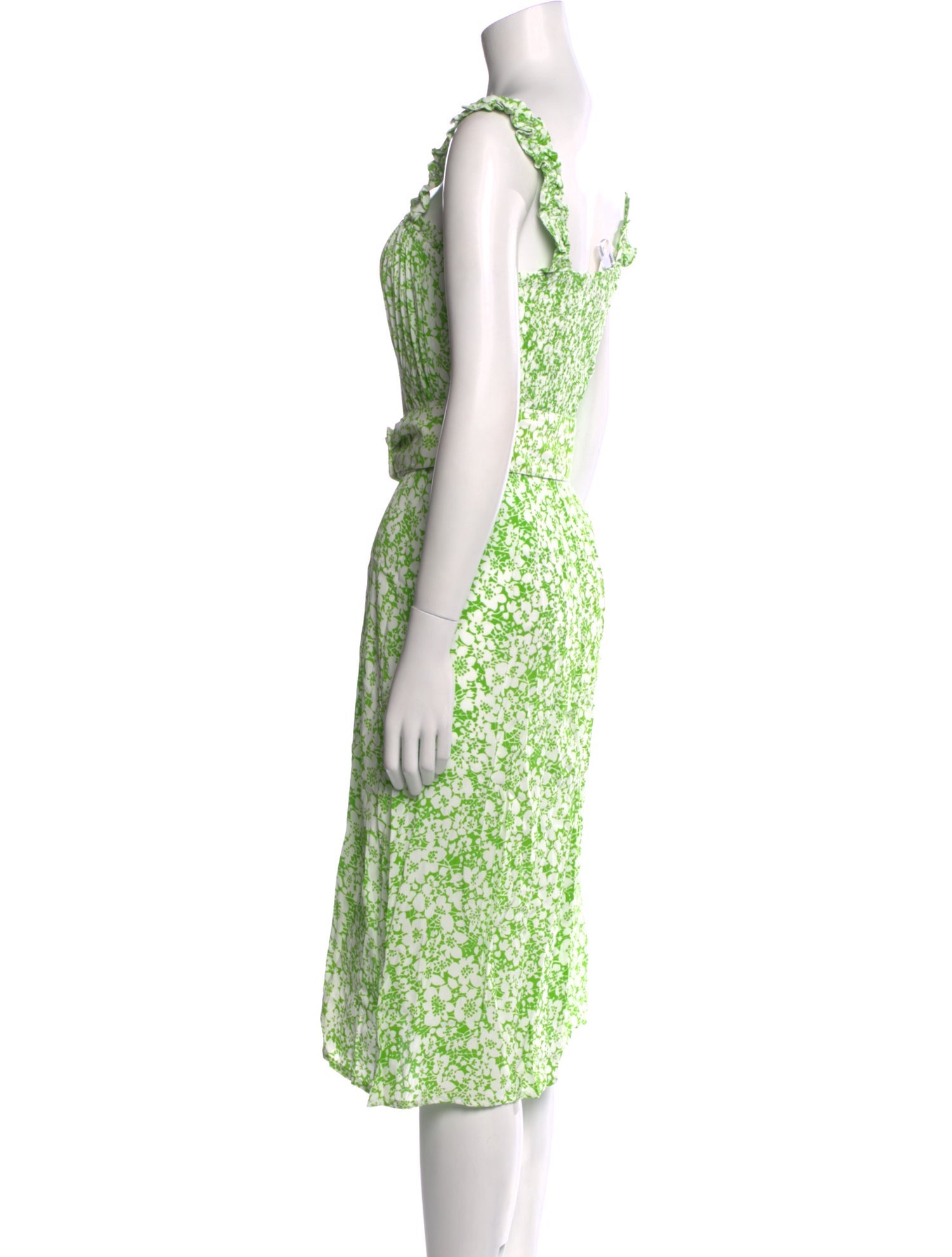 Faithfull The Brand Floral Print Midi Length Dress