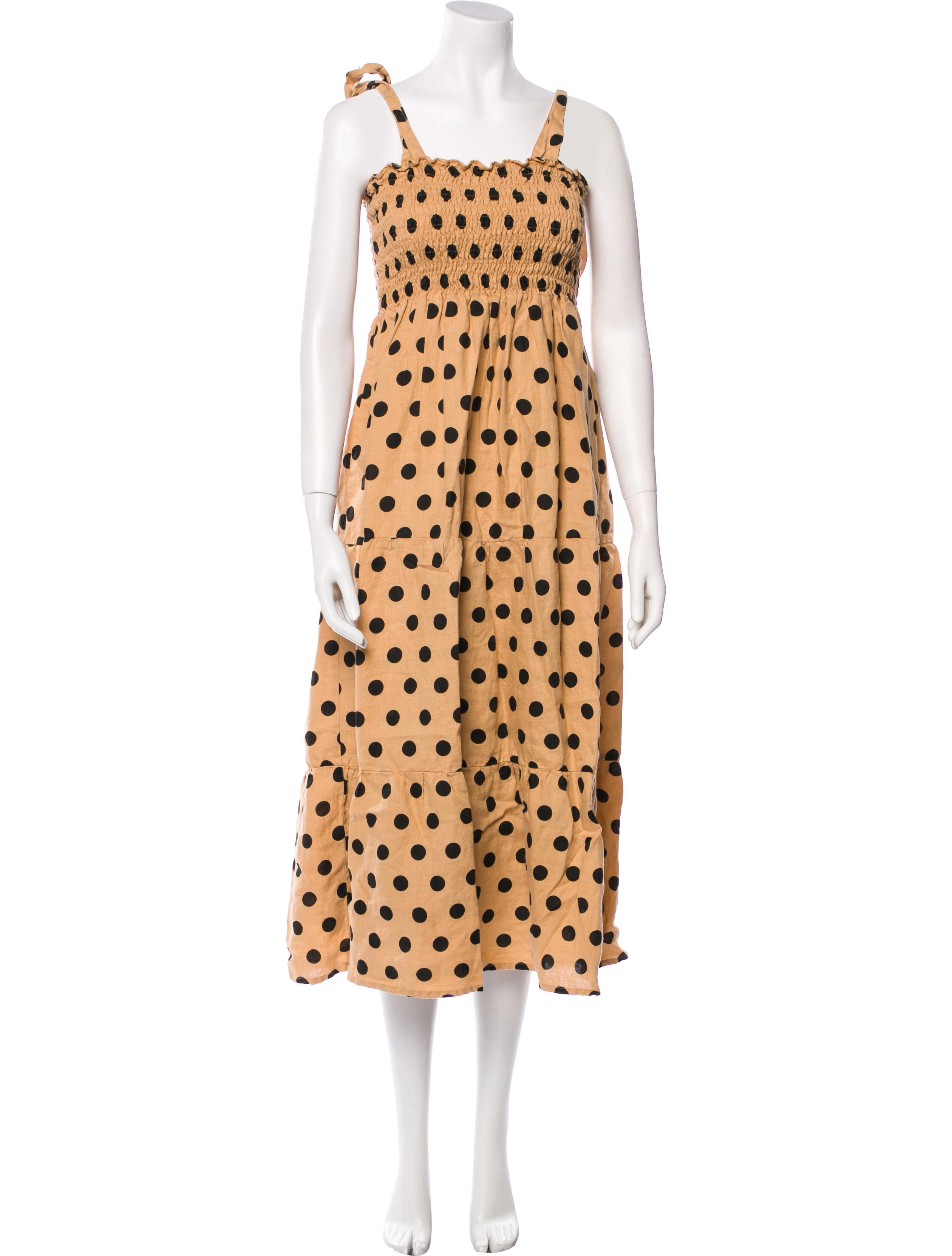 Faithfull The Brand Linen Midi Length Dress