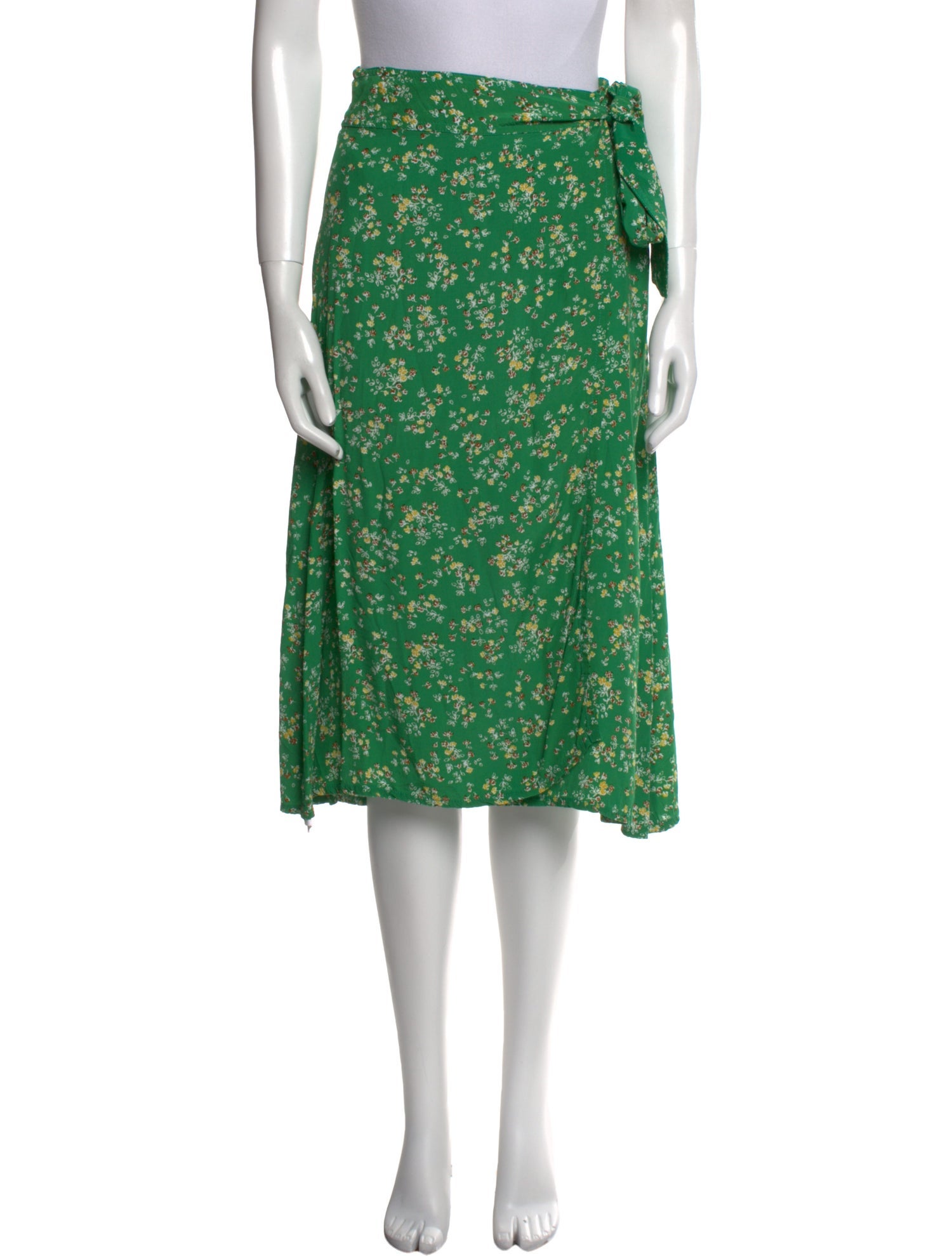 Faithfull The Brand Floral Print Midi Length Skirt