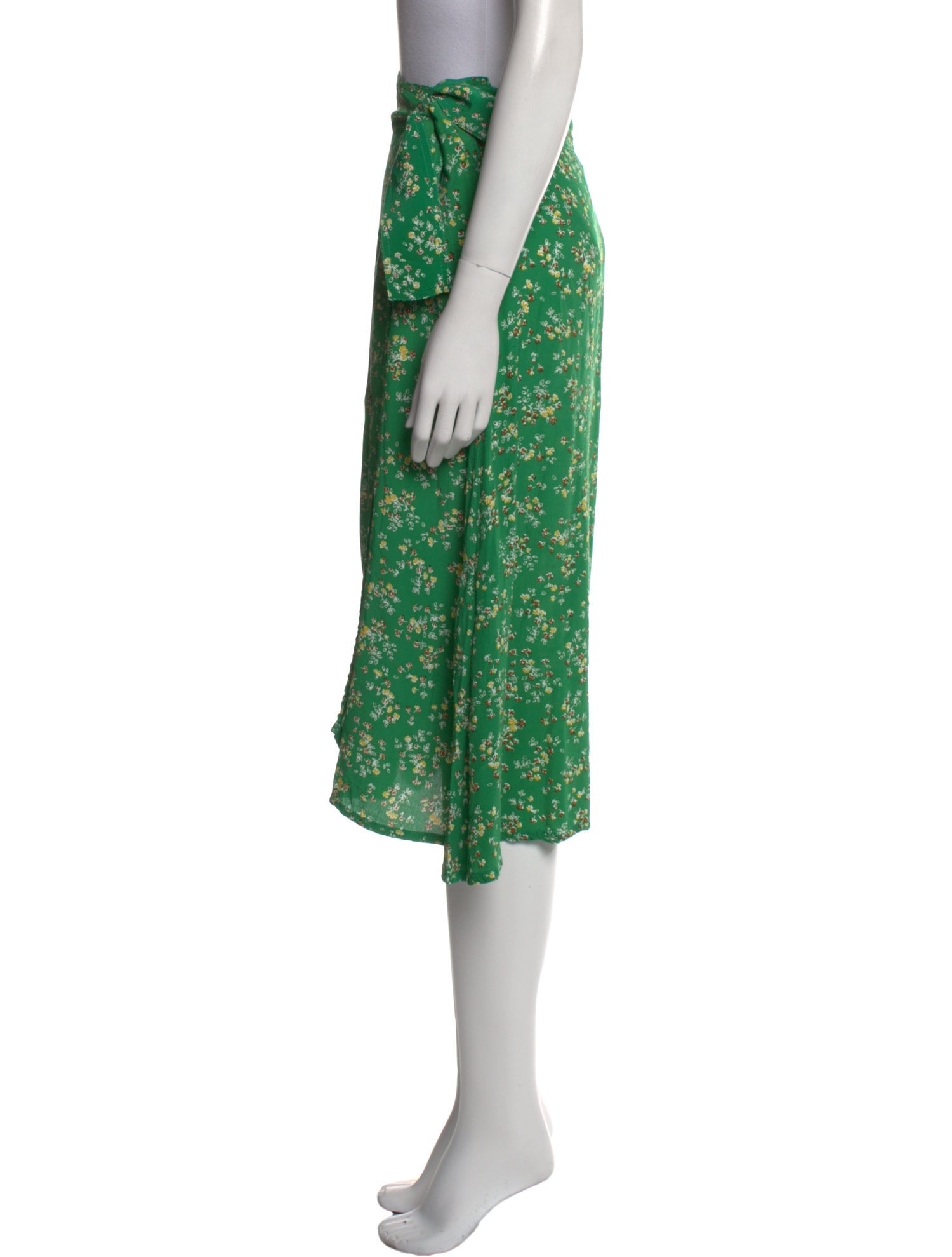 Faithfull The Brand Floral Print Midi Length Skirt