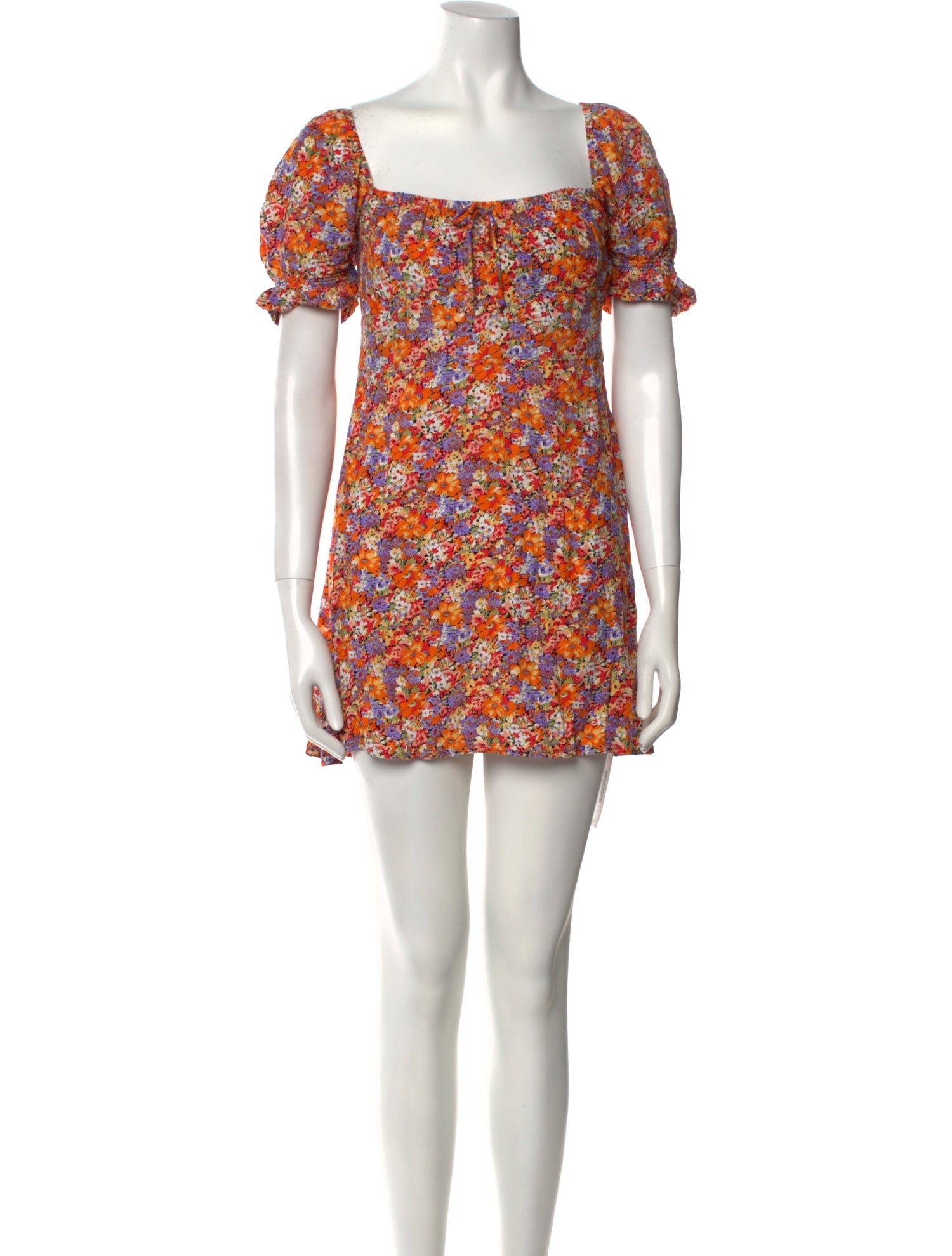 Faithfull The Brand Floral Print Mini Dress