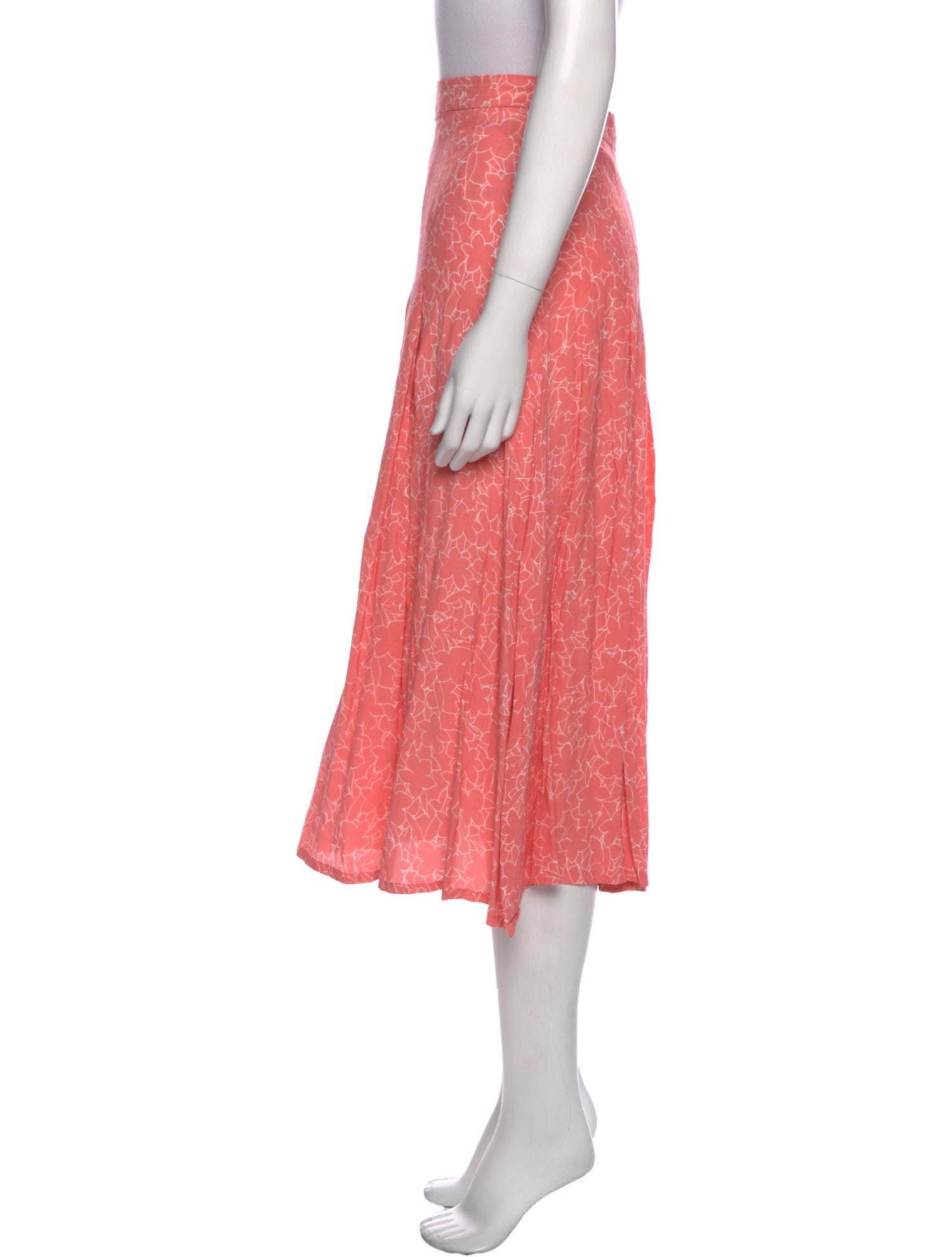 Faithfull The Brand Lace Pattern Midi Length Skirt