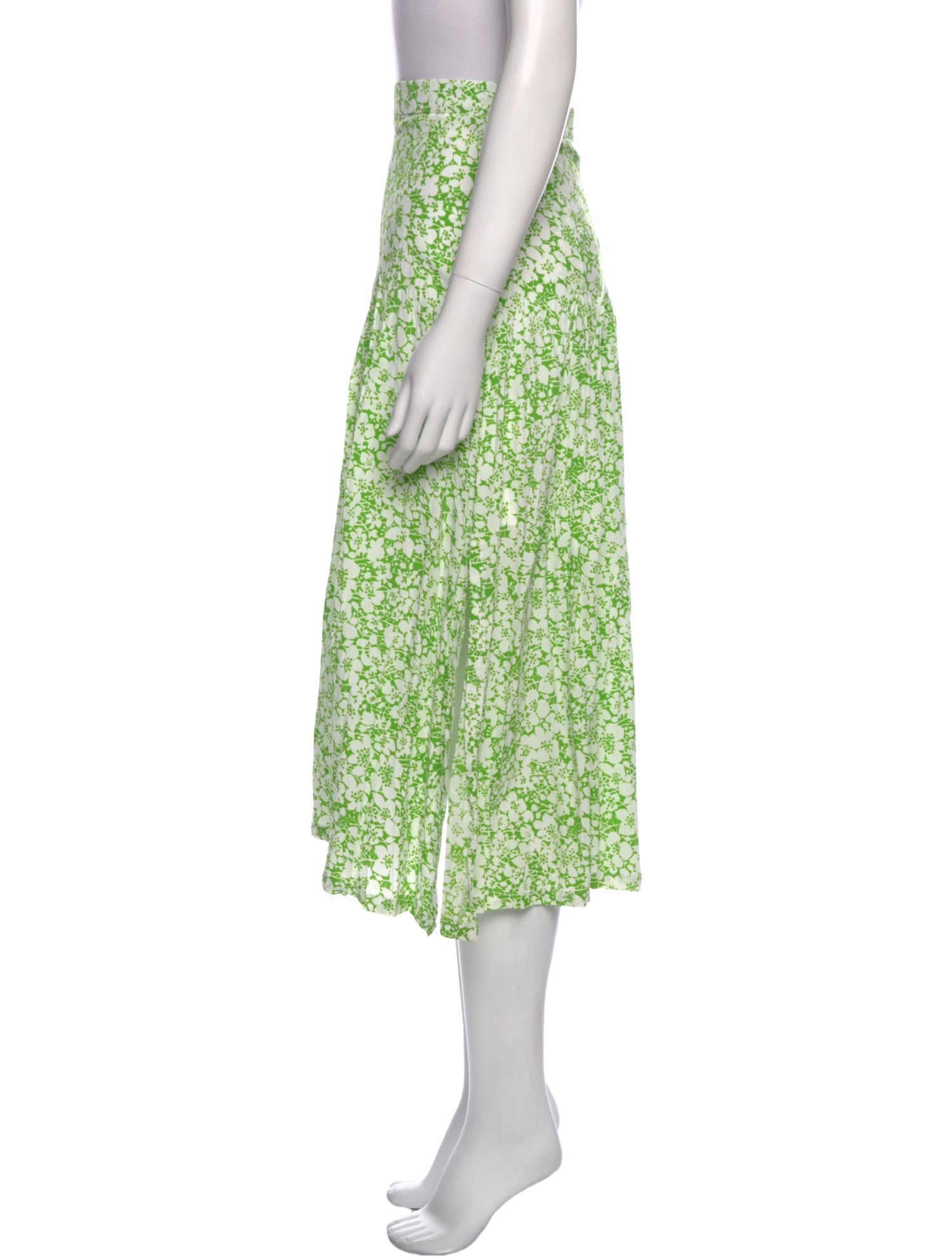 Faithfull The Brand Floral Print Midi Length Skirt