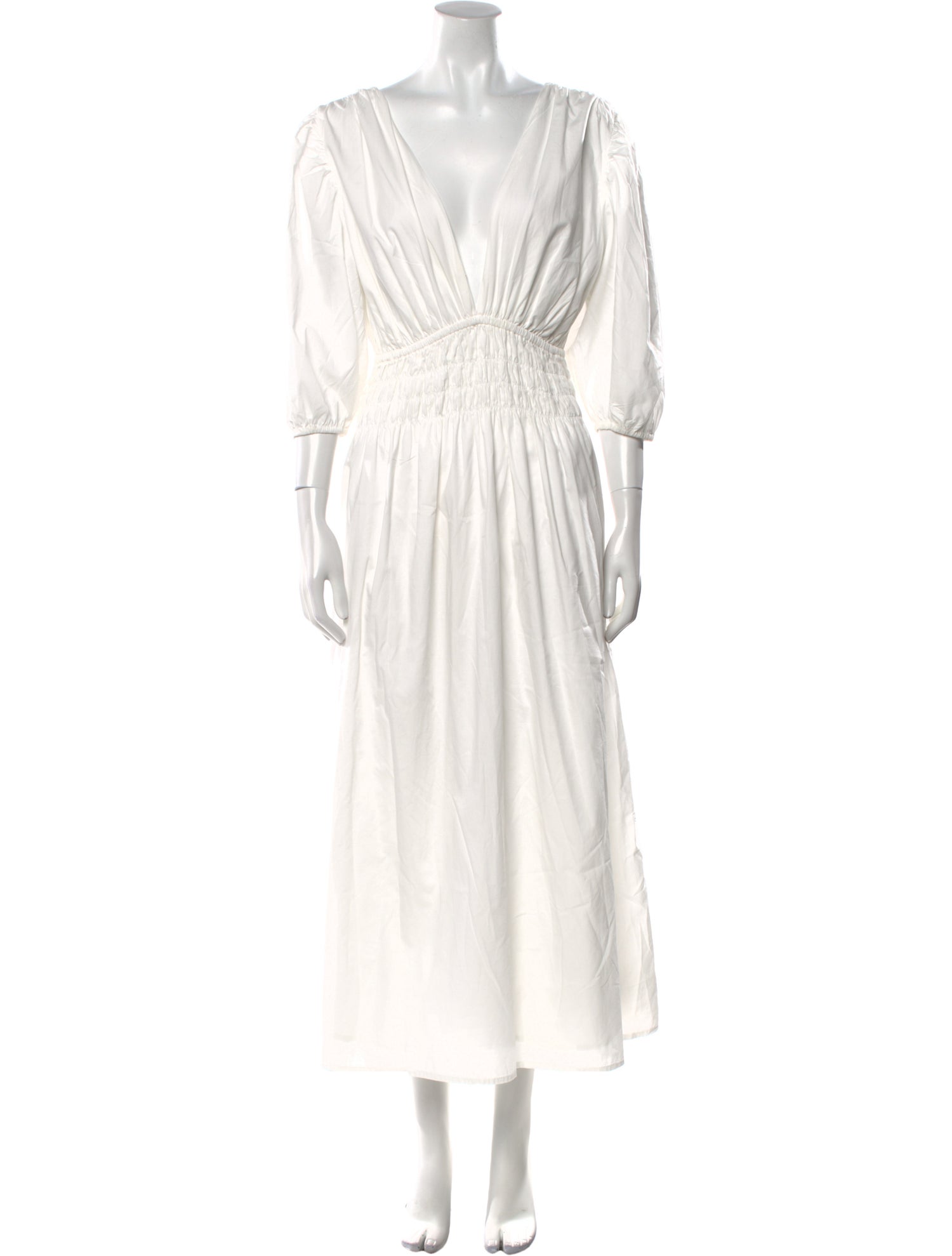 Faithfull The Brand V-Neck Long Dress