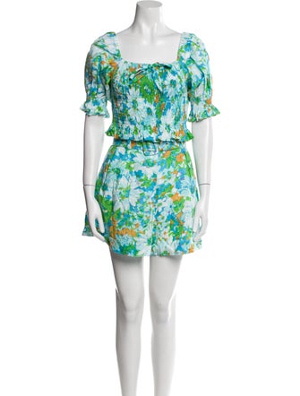 Faithfull The Brand Linen Printed Short Set