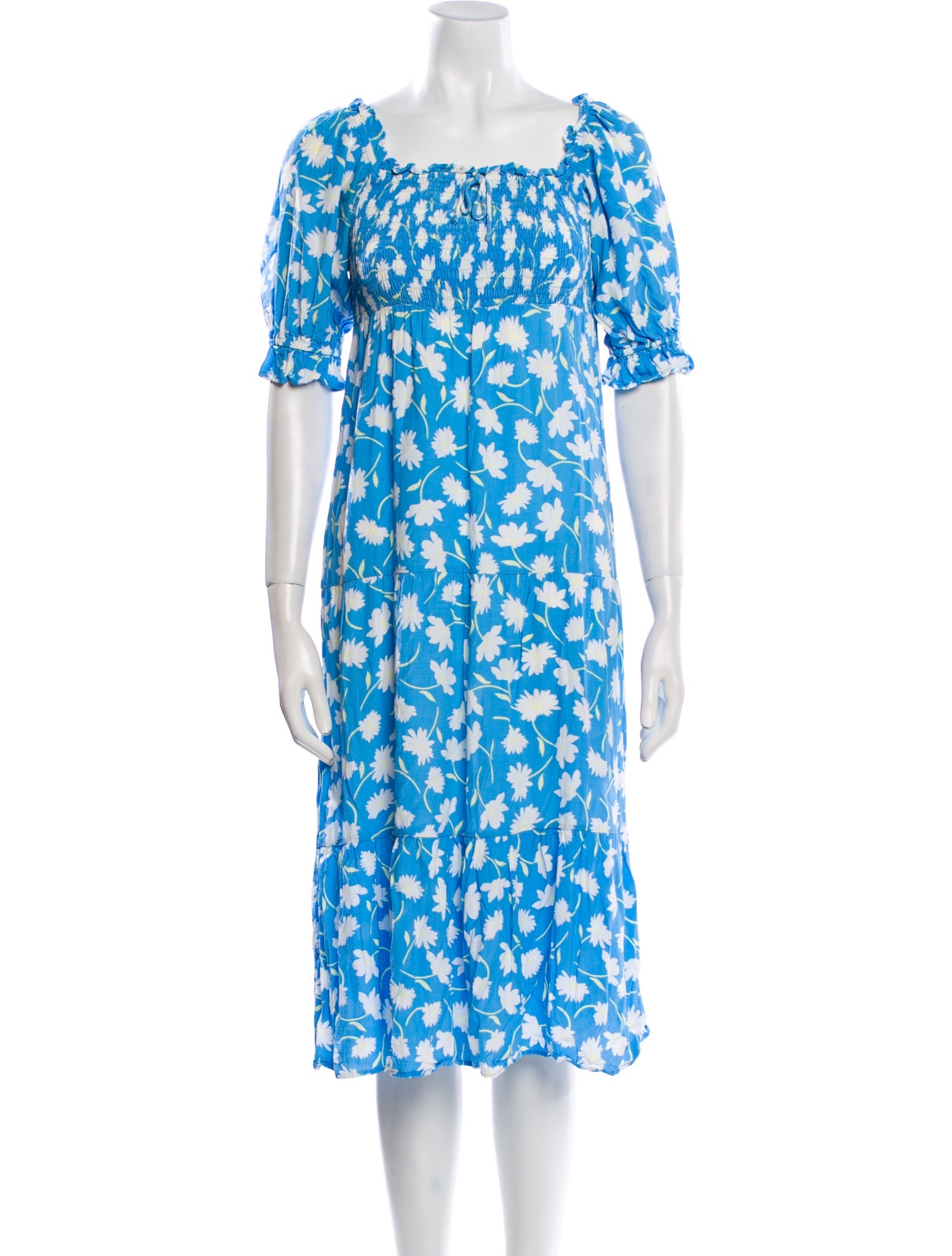 Faithfull The Brand Floral Print Midi Length Dress