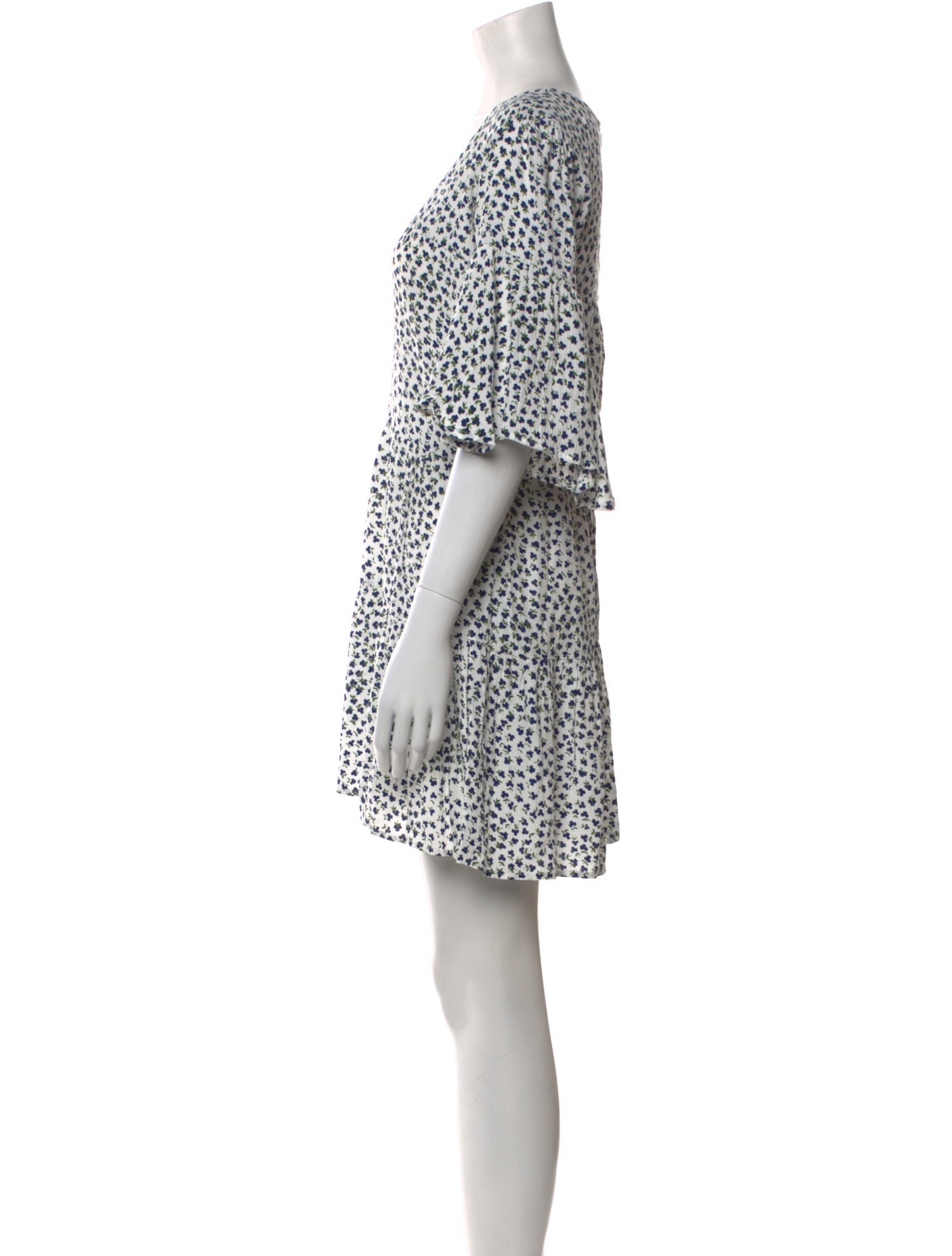 Faithfull The Brand Floral Print Mini Dress