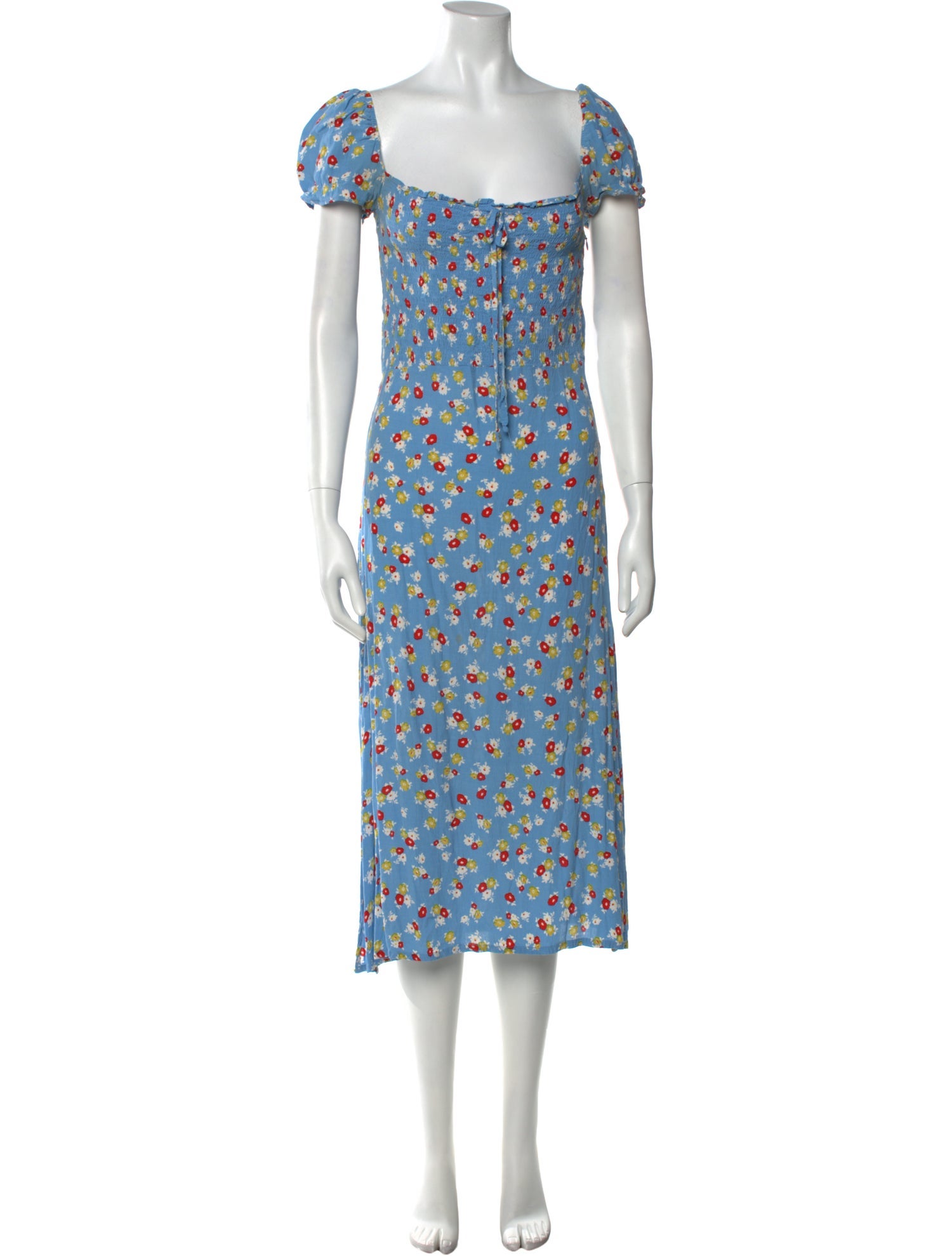 Faithfull The Brand Floral Print Midi Length Dress