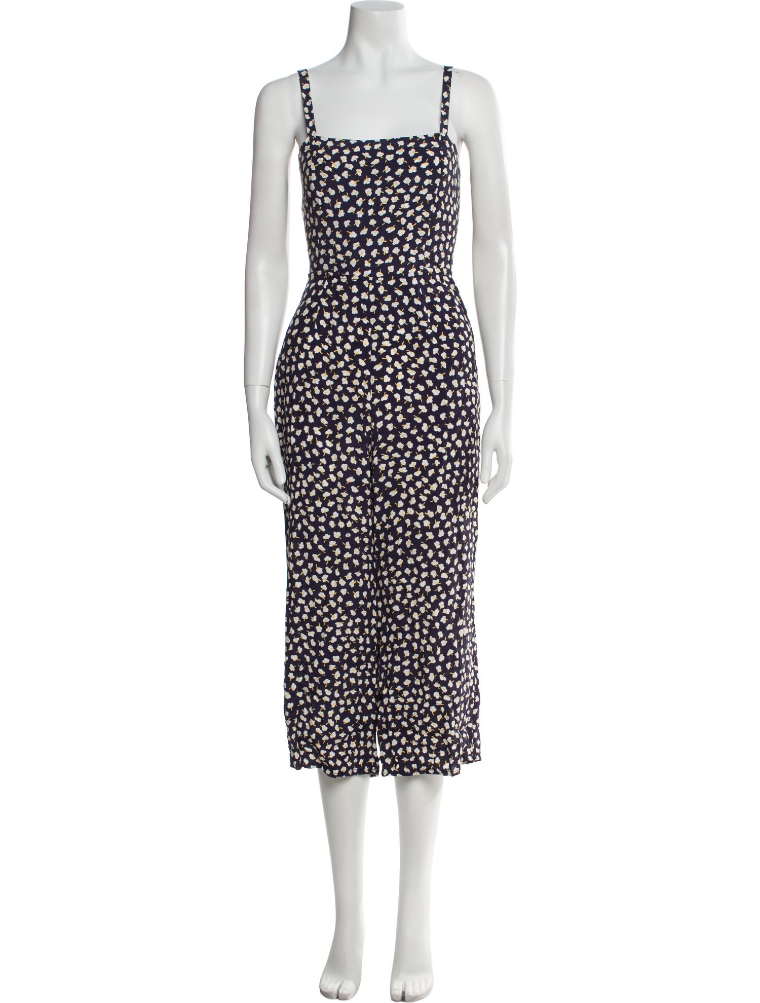 Faithfull The Brand Printed Square Neckline Jumpsuit