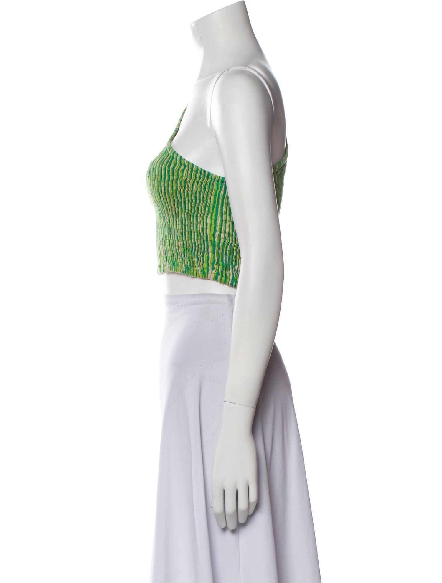 Faithfull The Brand Linen Printed Crop Top