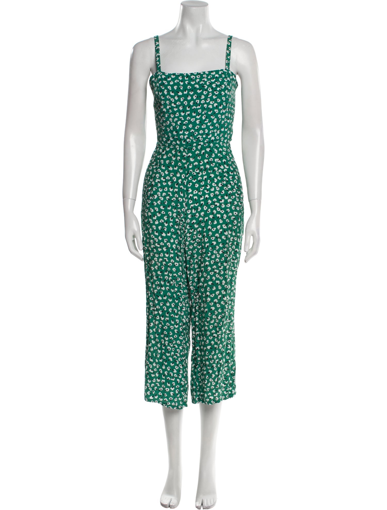 Faithfull The Brand Floral Print Square Neckline Jumpsuit