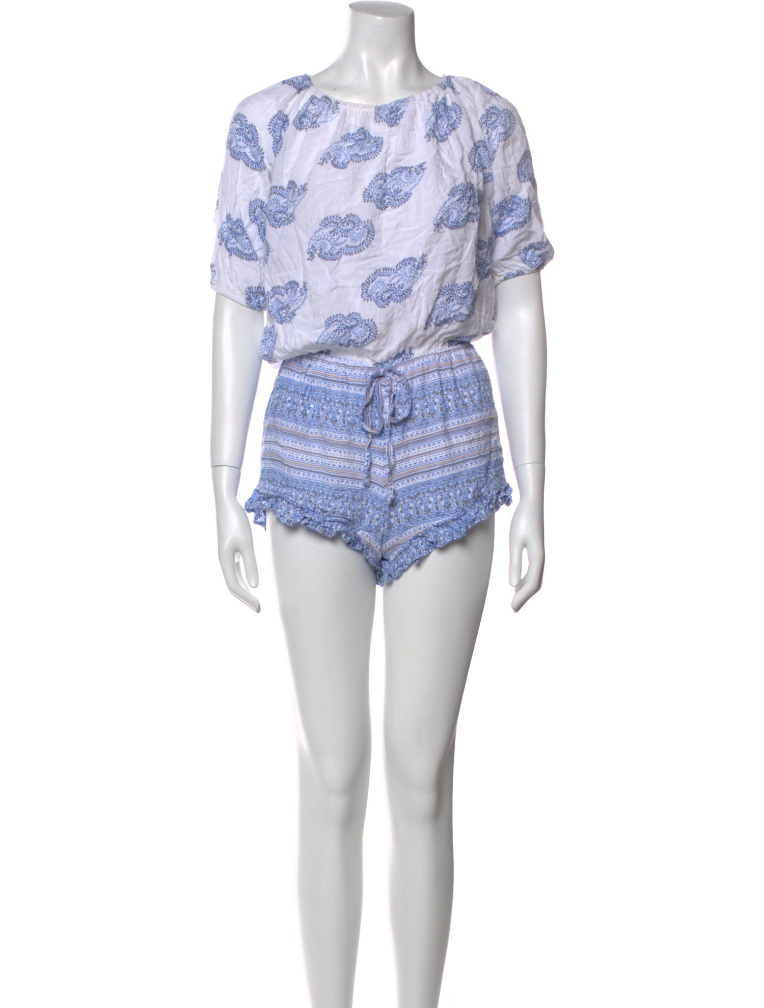 Faithfull The Brand Printed Scoop Neck Romper