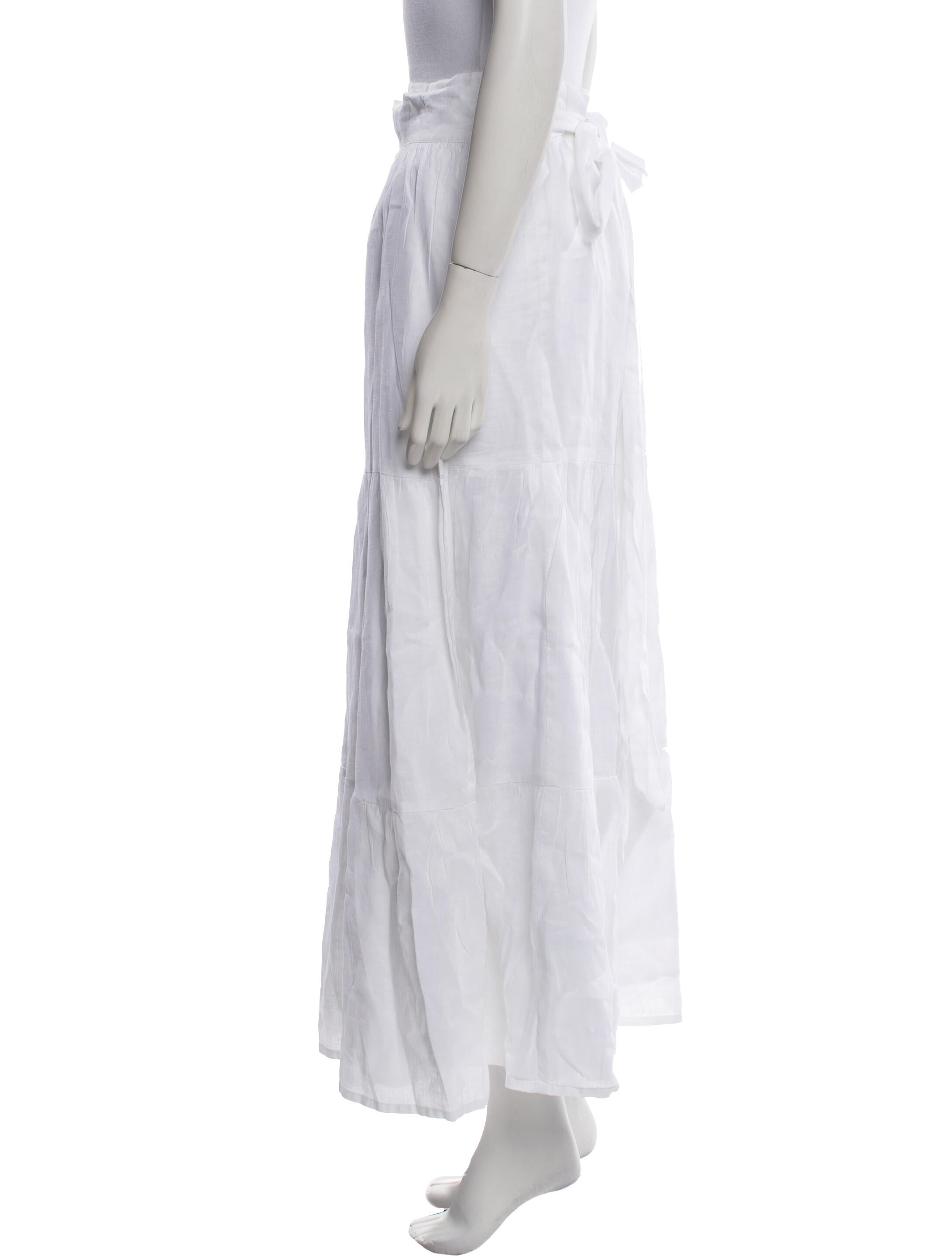Faithfull The Brand Linen Long Skirt