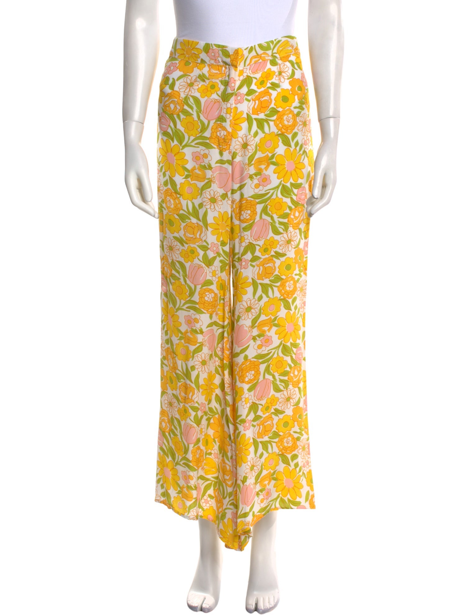 Faithfull The Brand Floral Print Wide Leg Pants