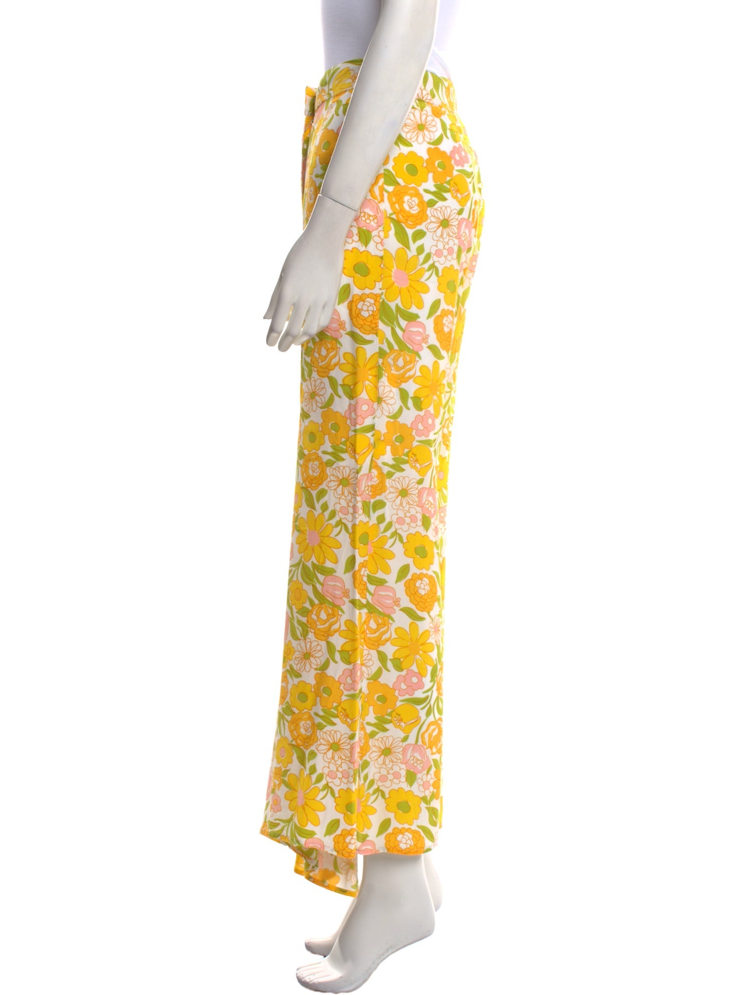 Faithfull The Brand Floral Print Wide Leg Pants