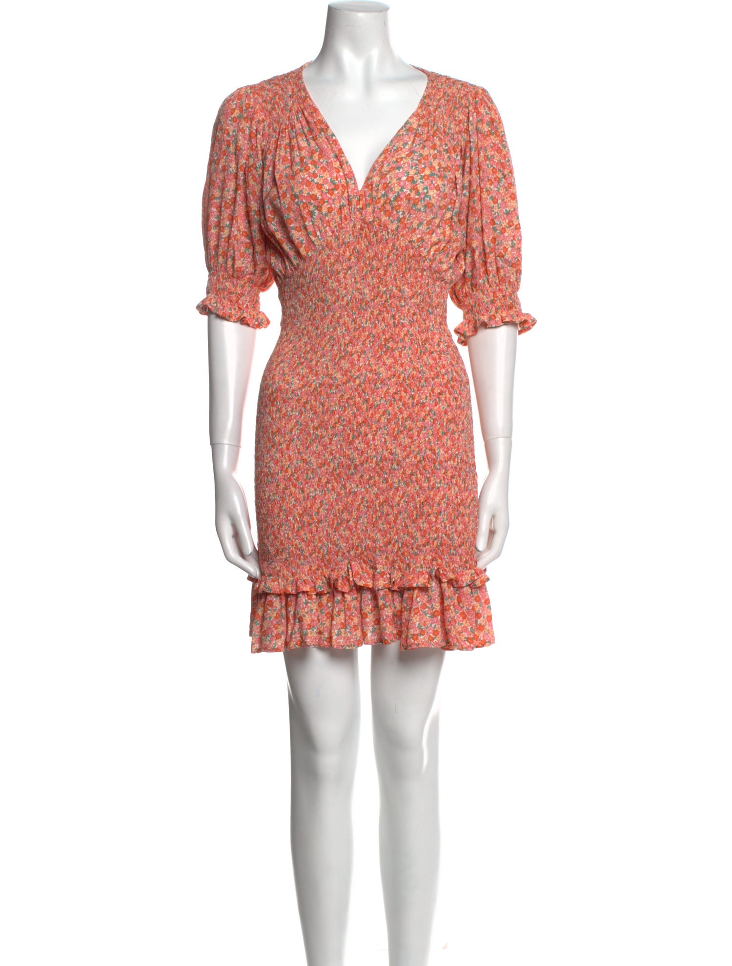 Faithfull The Brand Floral Print Mini Dress