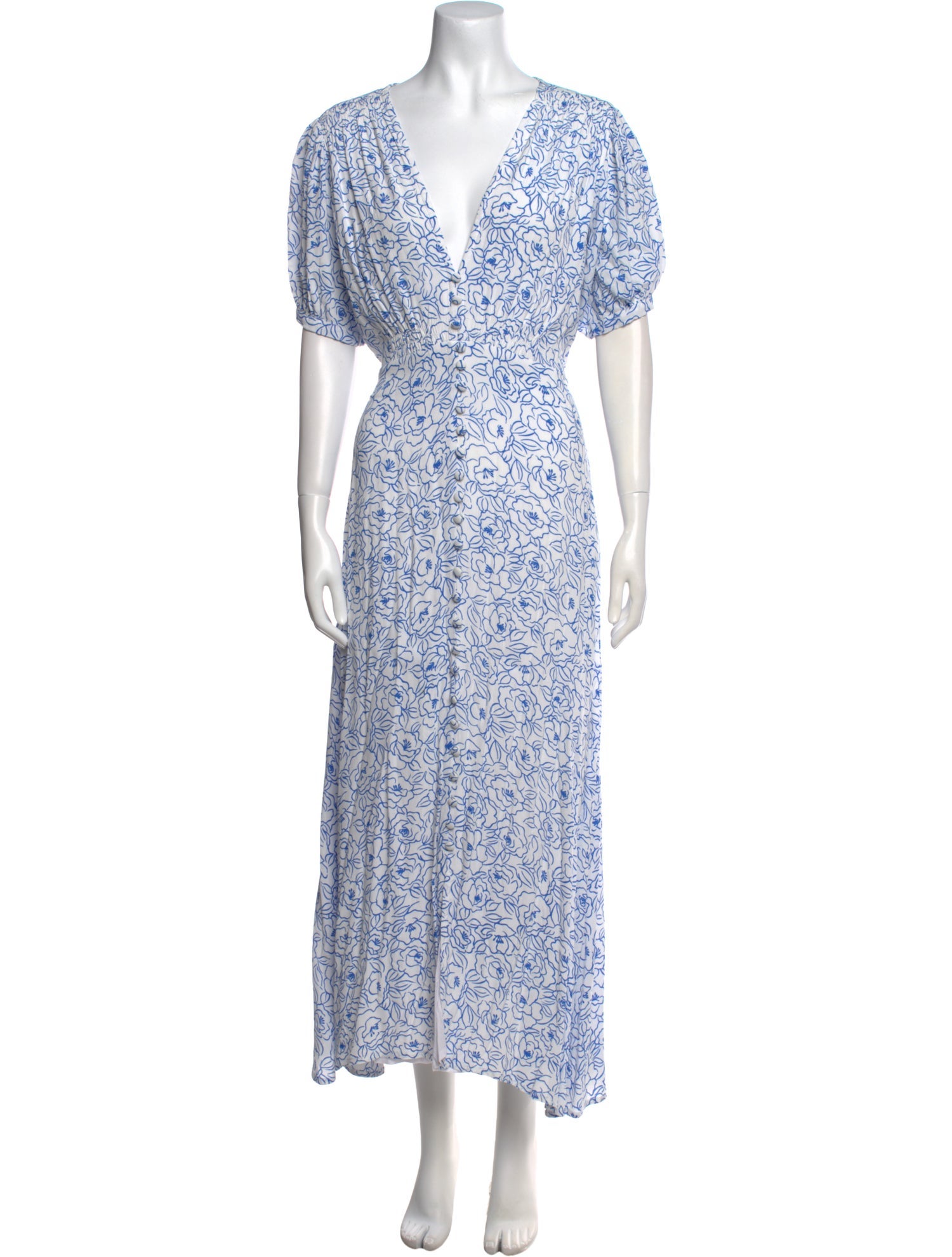 Faithfull The Brand Floral Print Long Dress