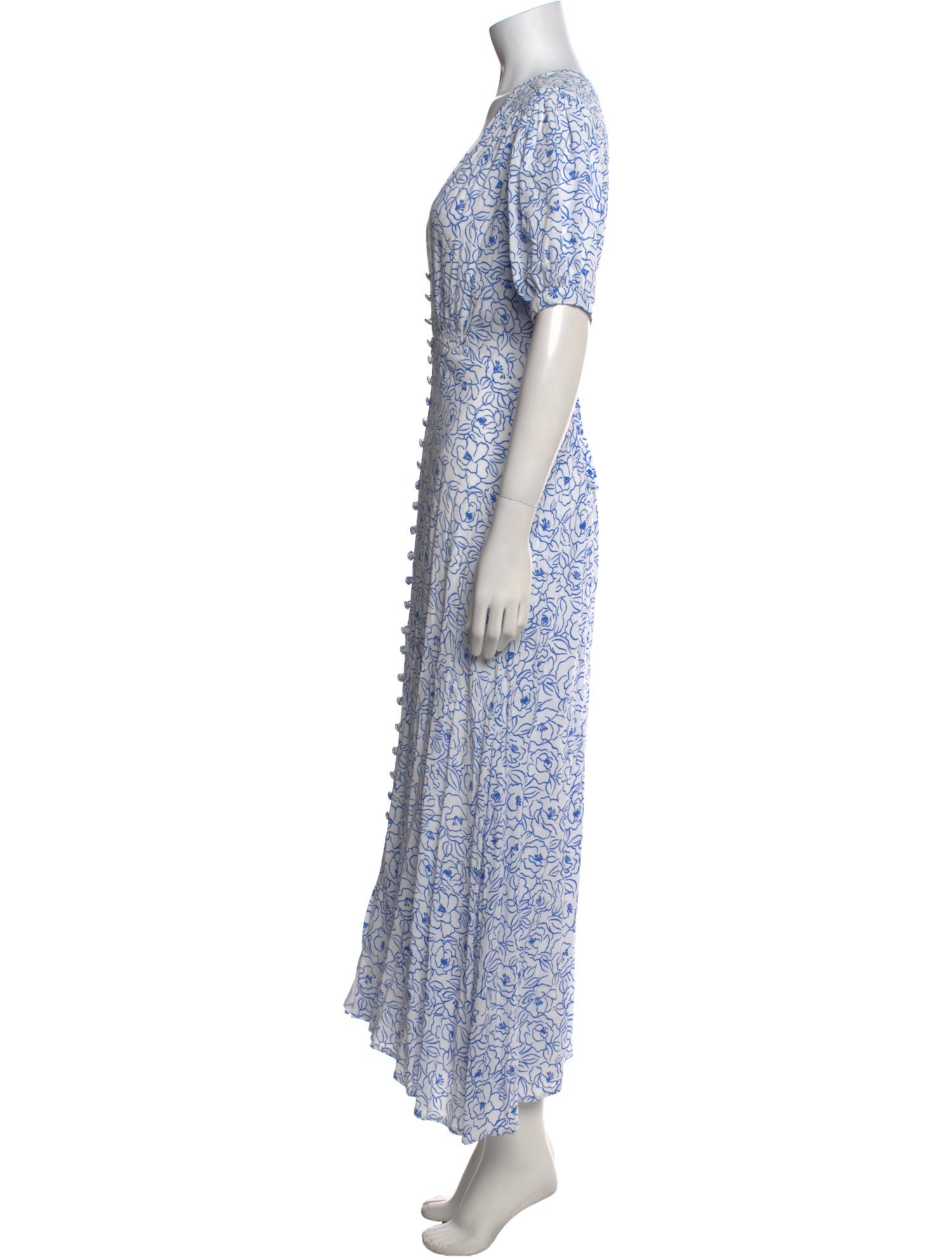 Faithfull The Brand Floral Print Long Dress