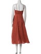 Faithfull The Brand Linen Midi Length Dress