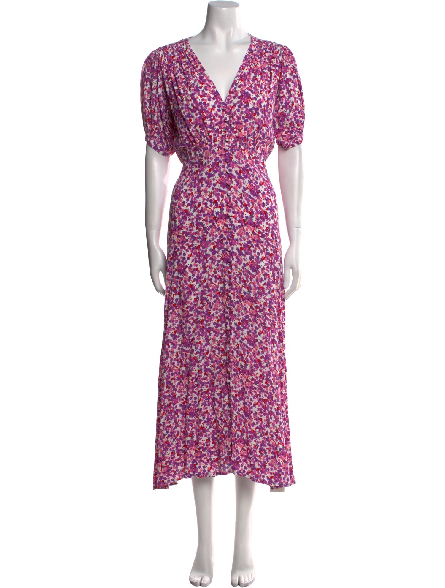 Faithfull The Brand Floral Print Long Dress