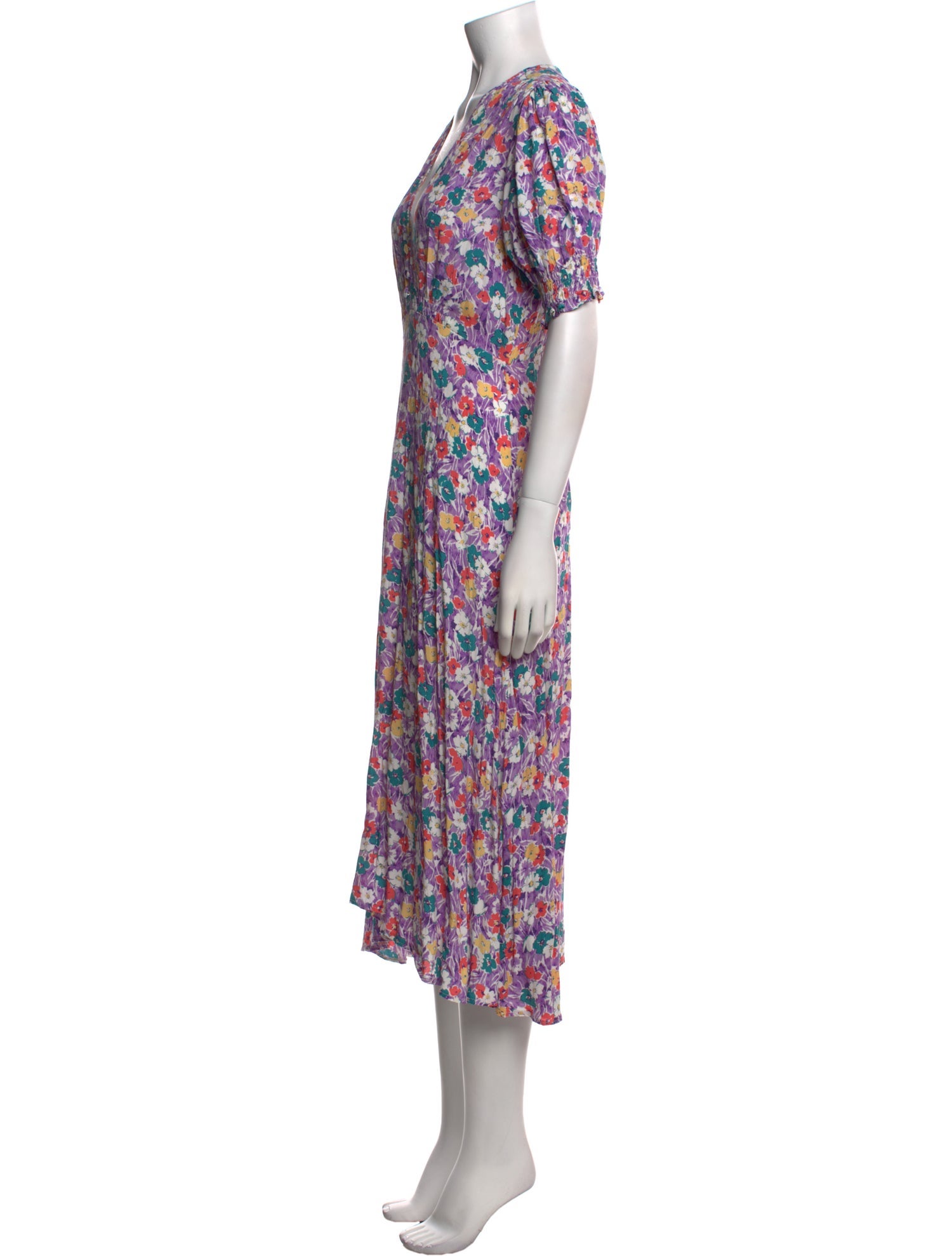 Faithfull The Brand Floral Print Long Dress