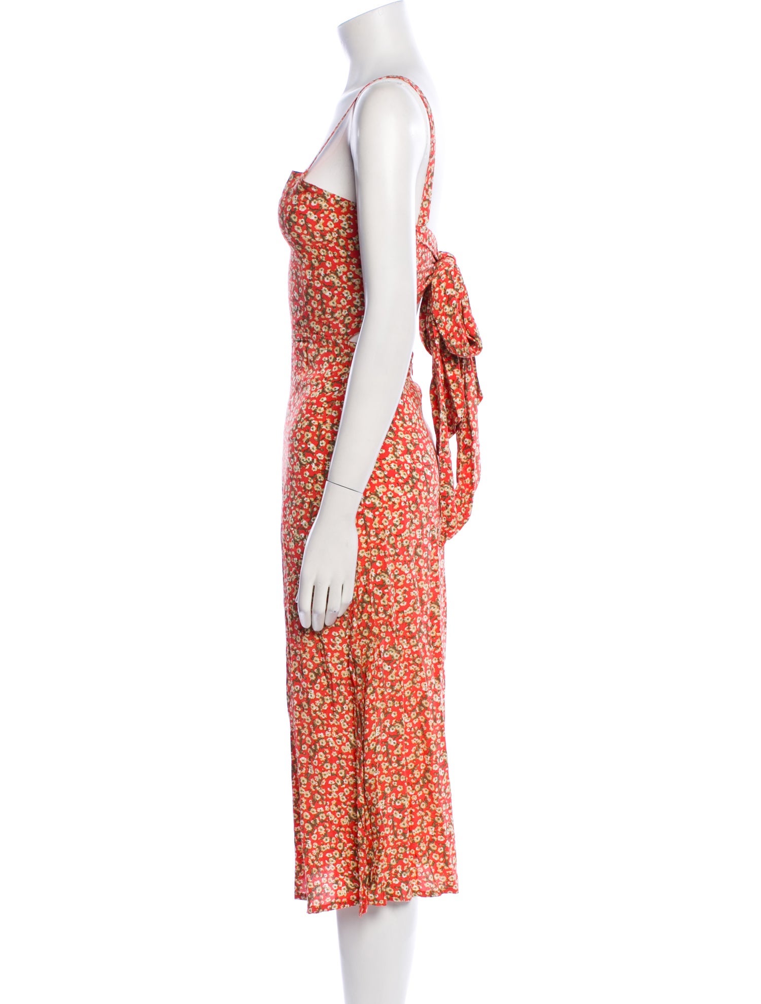 Faithfull The Brand Floral Print Midi Length Dress