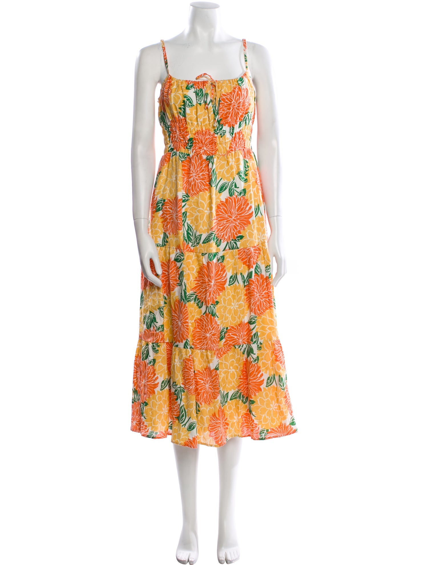 Faithfull The Brand Linen Midi Length Dress w/ Tags