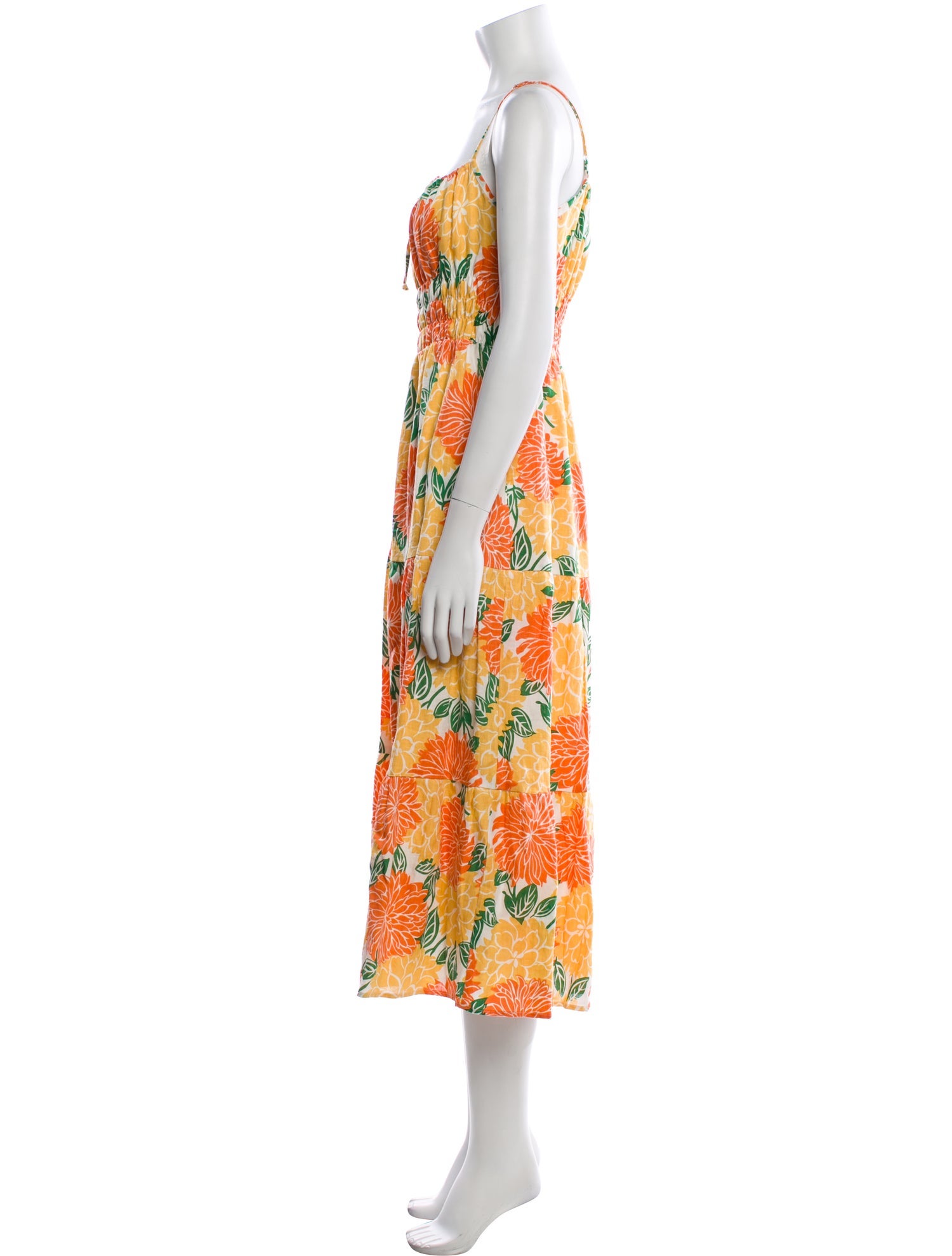 Faithfull The Brand Linen Midi Length Dress w/ Tags
