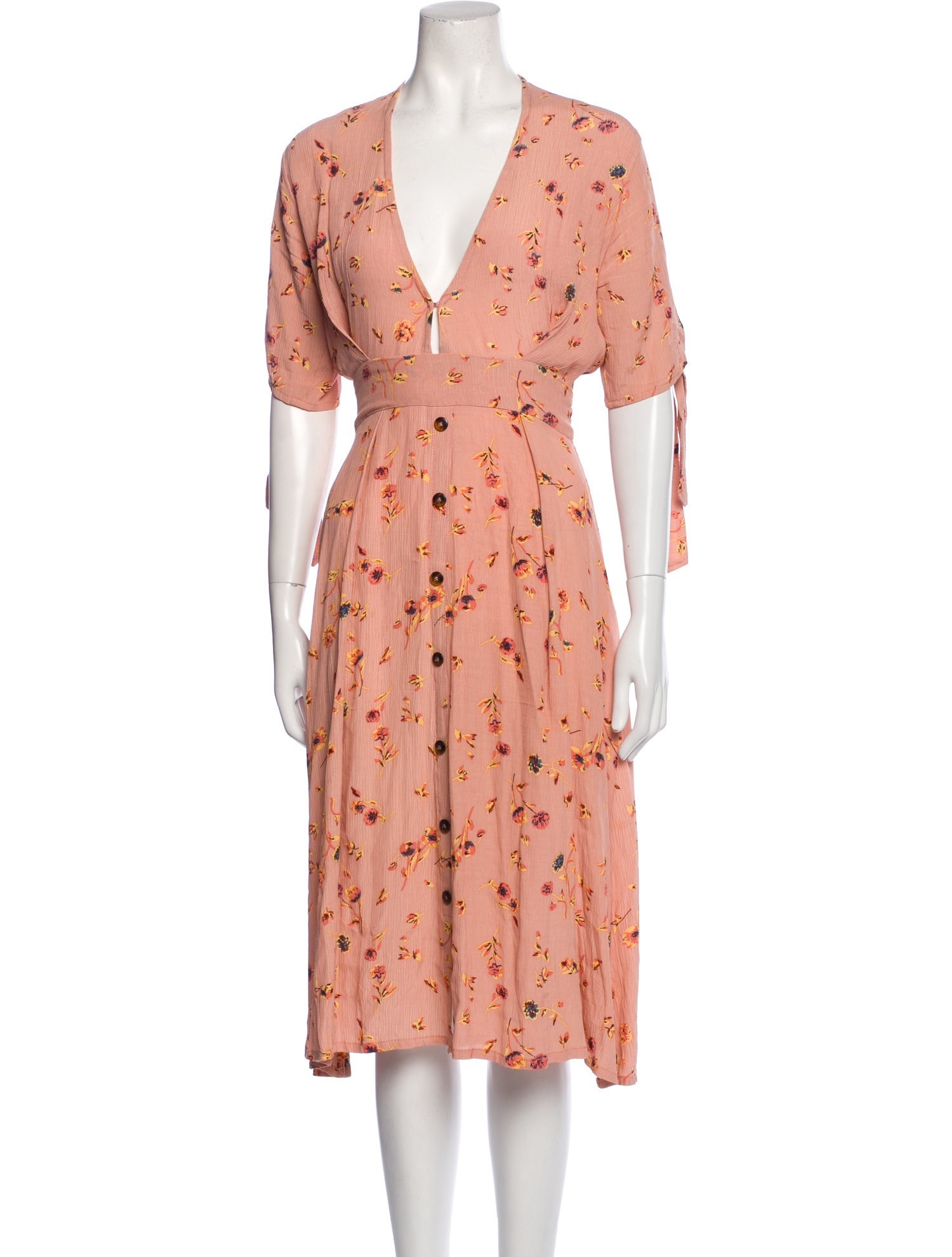 Faithfull The Brand Floral Print Midi Length Dress