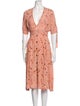 Faithfull The Brand Floral Print Midi Length Dress