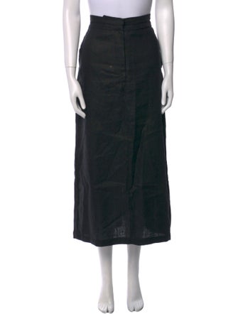 Faithfull The Brand Linen Midi Length Skirt