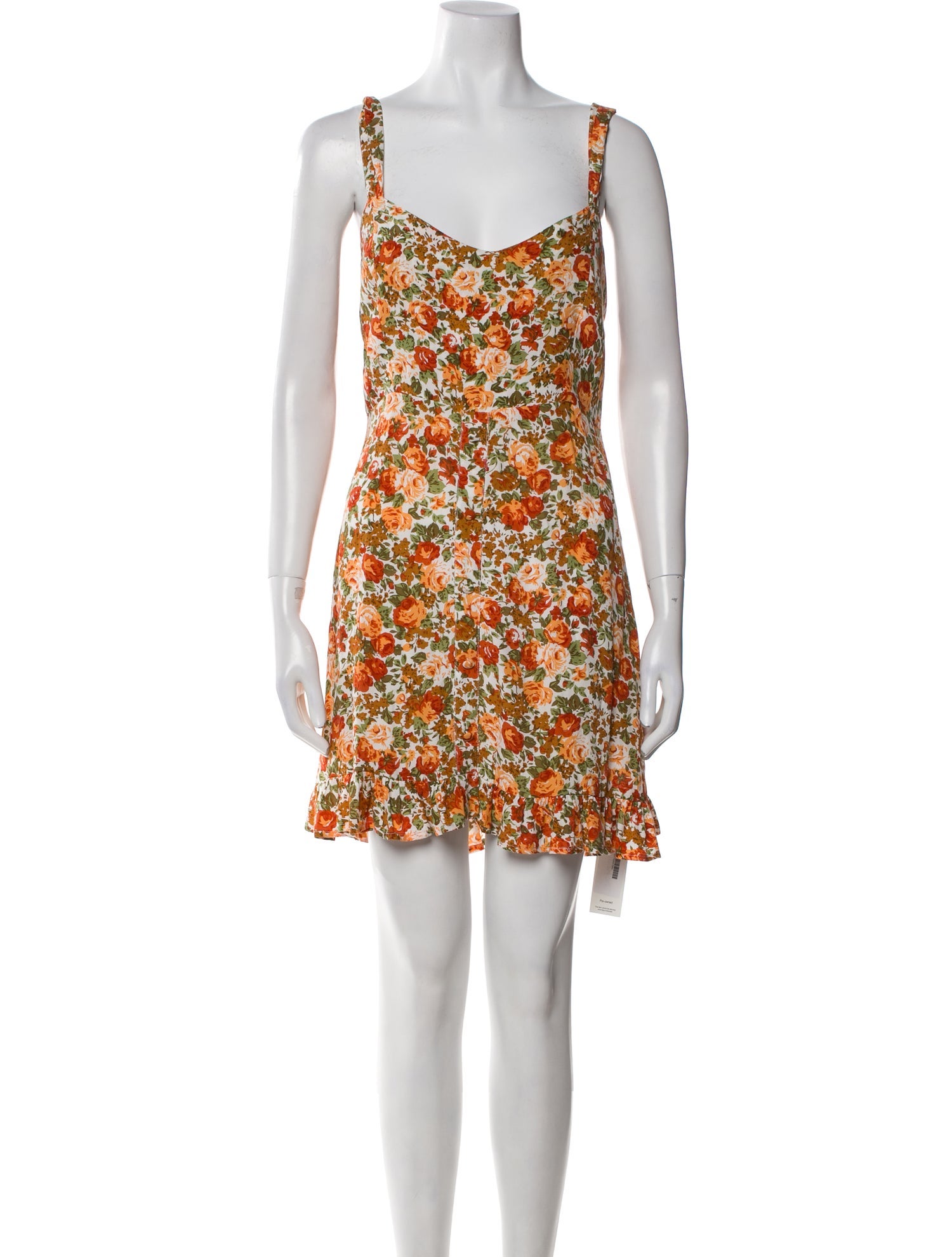 Faithfull The Brand Floral Print Mini Dress