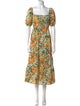 Faithfull The Brand Floral Print Midi Length Dress