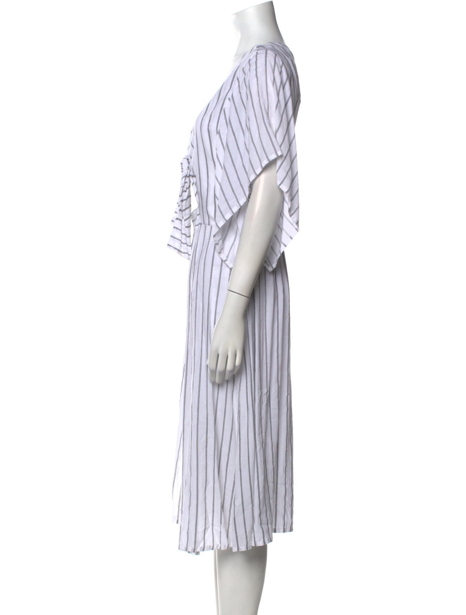 Faithfull The Brand Striped Midi Length Dress w/ Tags