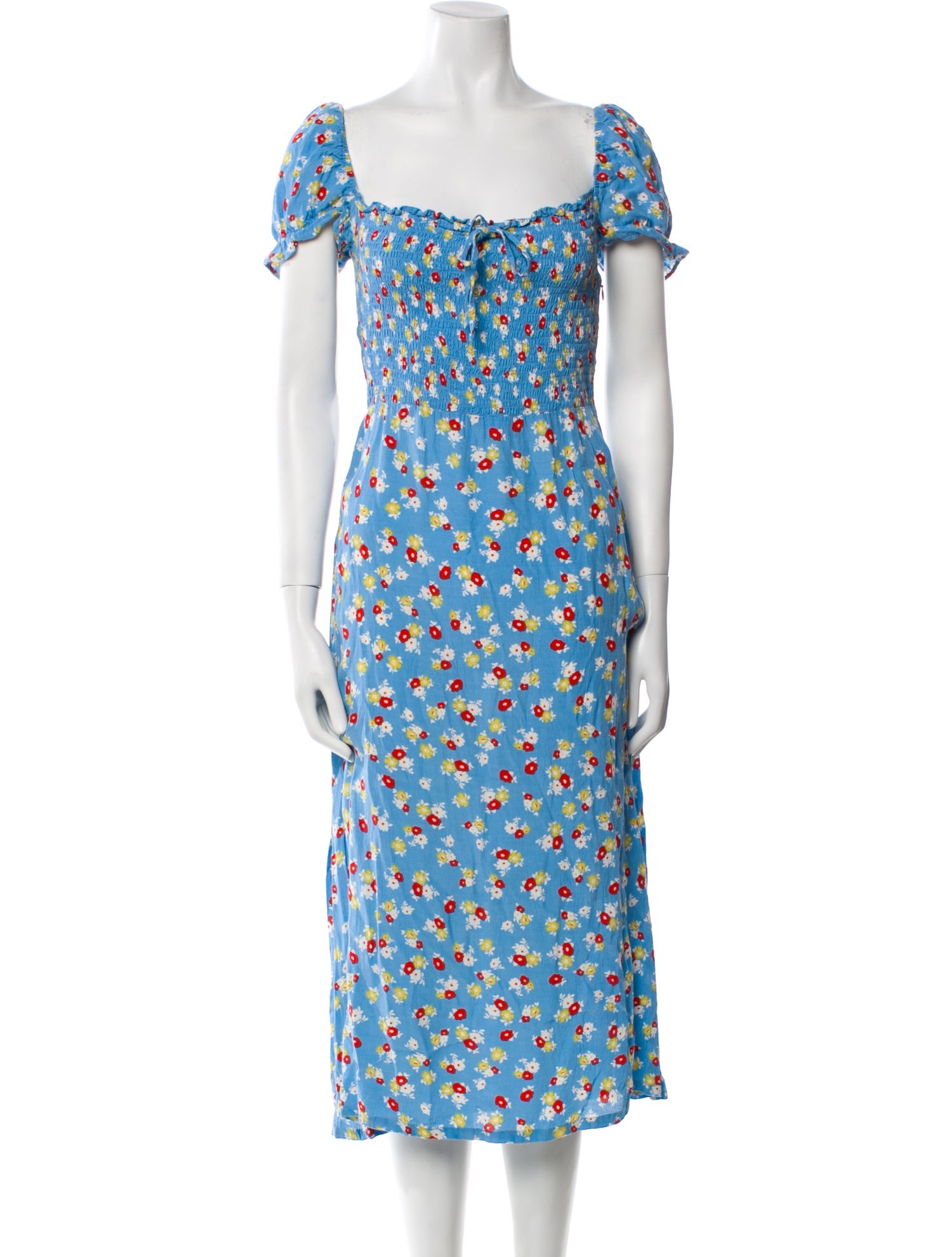 Faithfull The Brand Floral Print Midi Length Dress