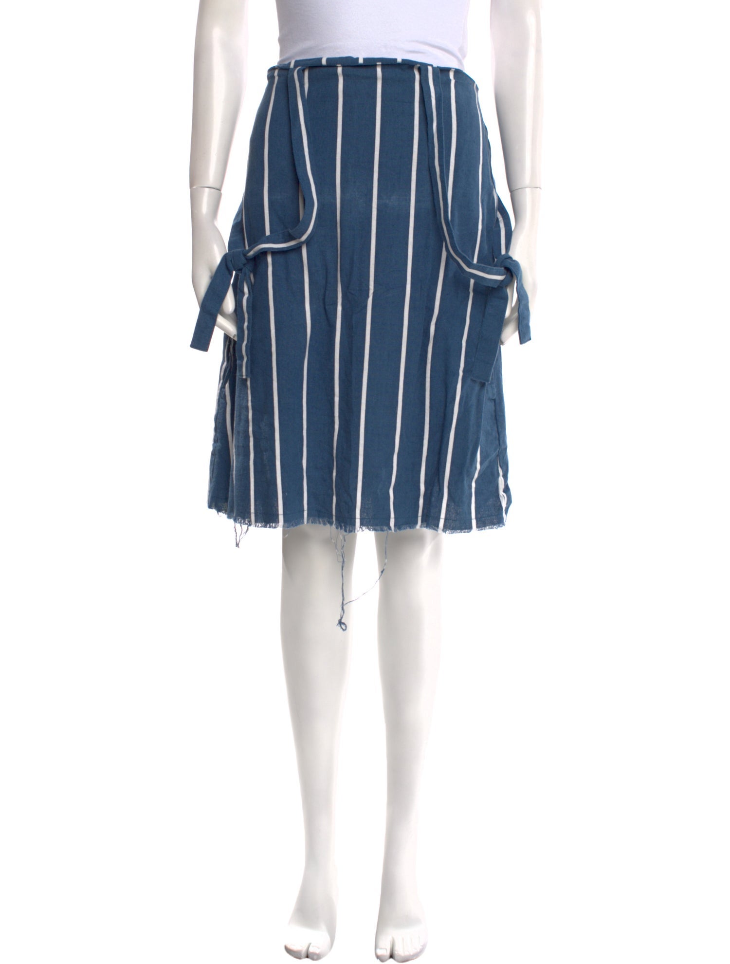 Faithfull The Brand Striped Knee-Length Skirt