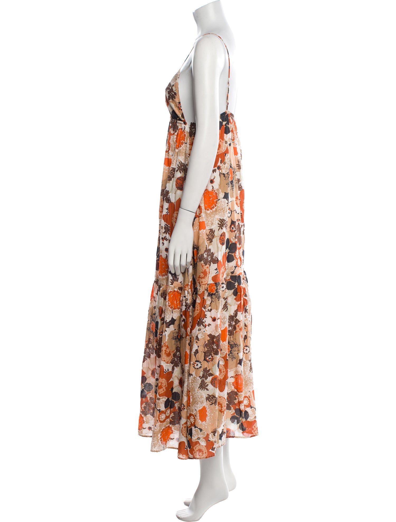 Faithfull The Brand Floral Print Long Dress