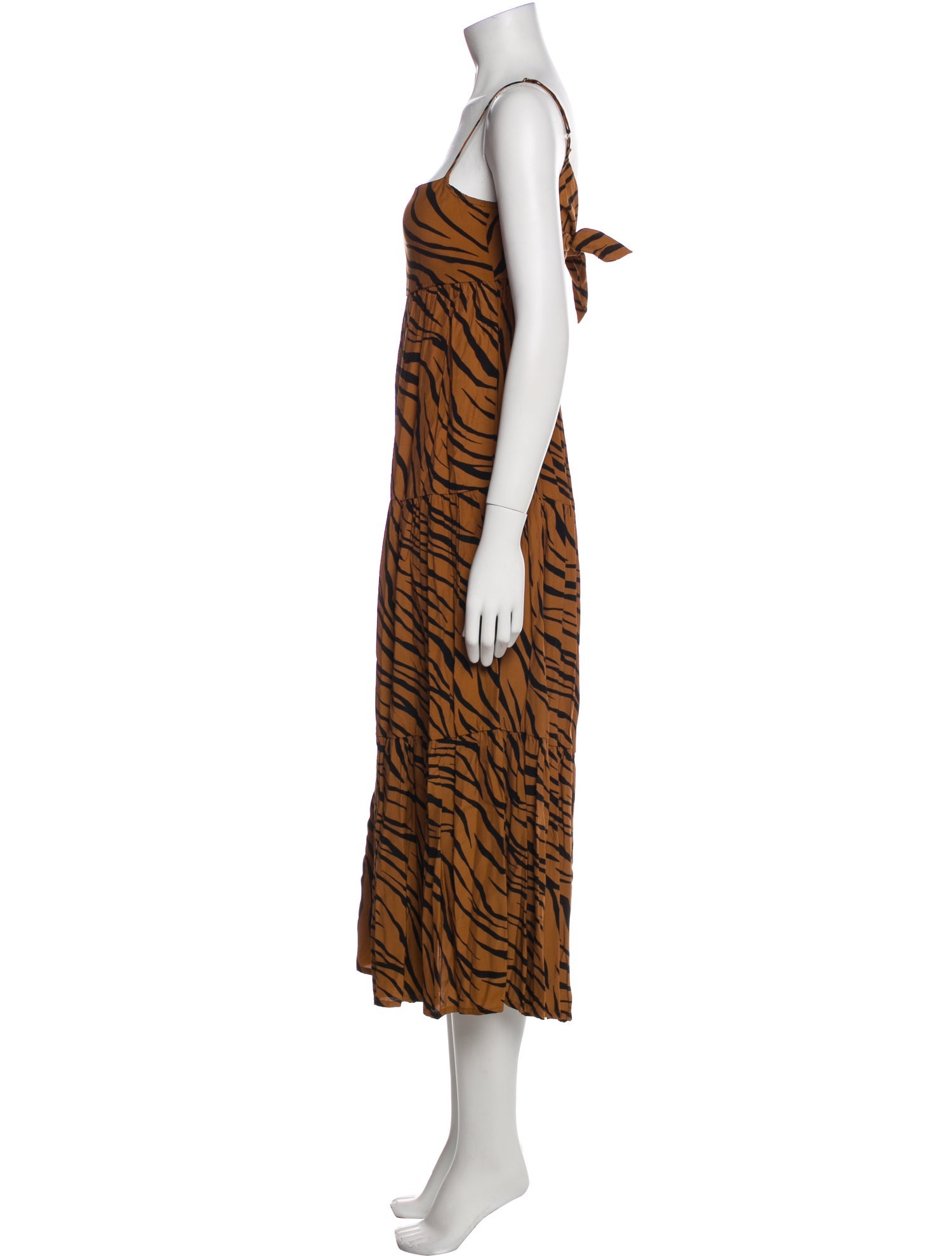 Faithfull The Brand Animal Print Long Dress